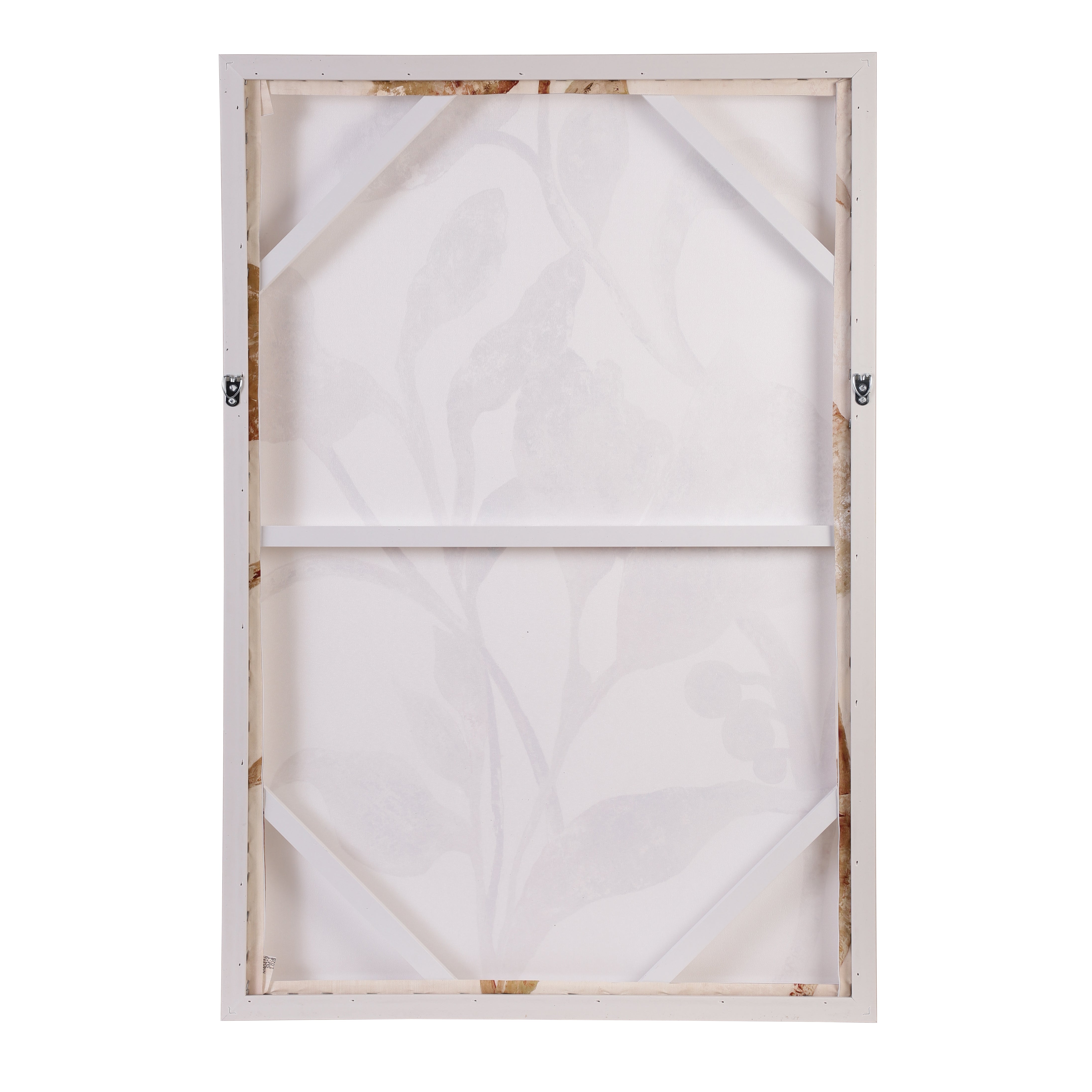 Shimmering Foliage Canvas Art with Foil Accents