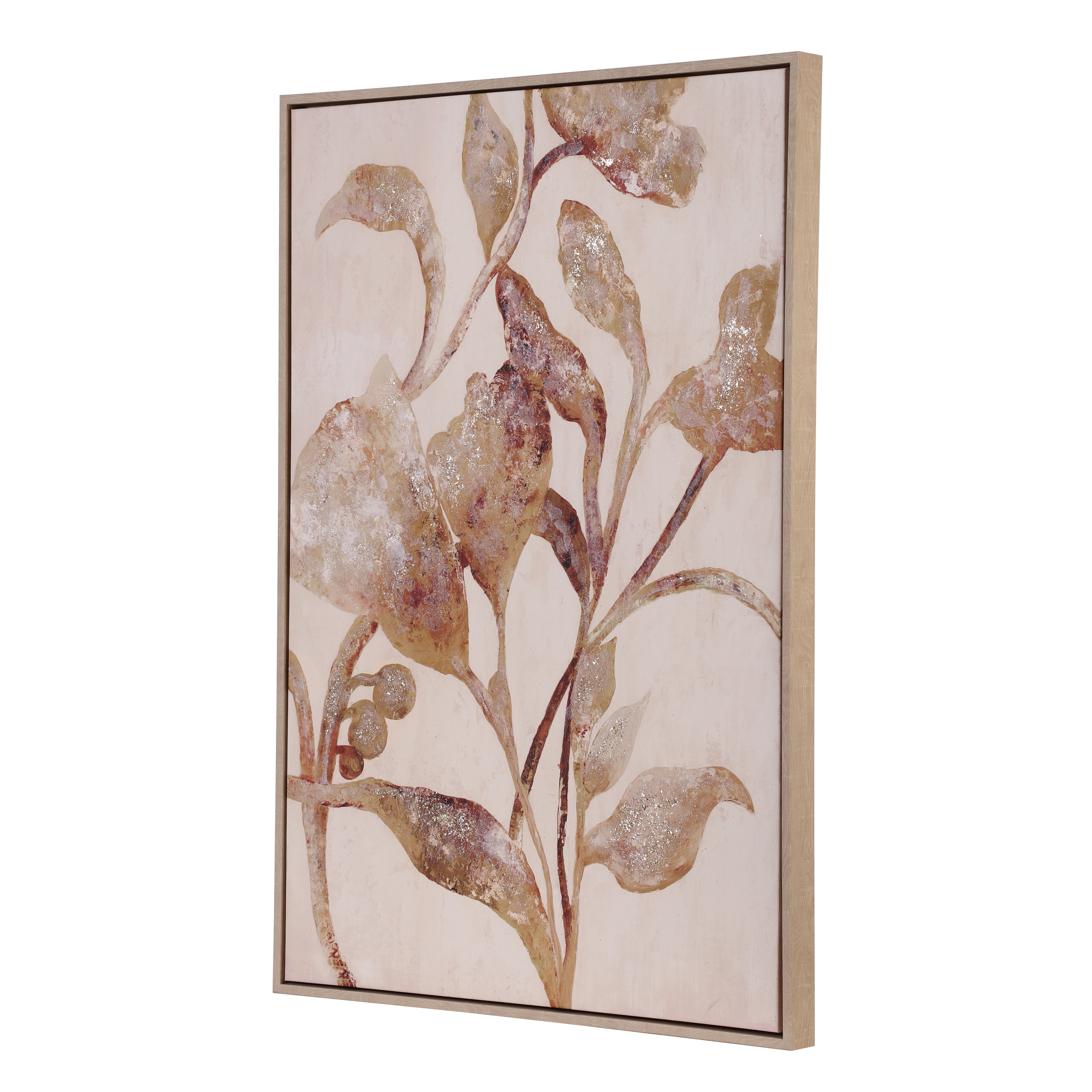 Earthen Bloom Framed Canvas Art (Set of 2)