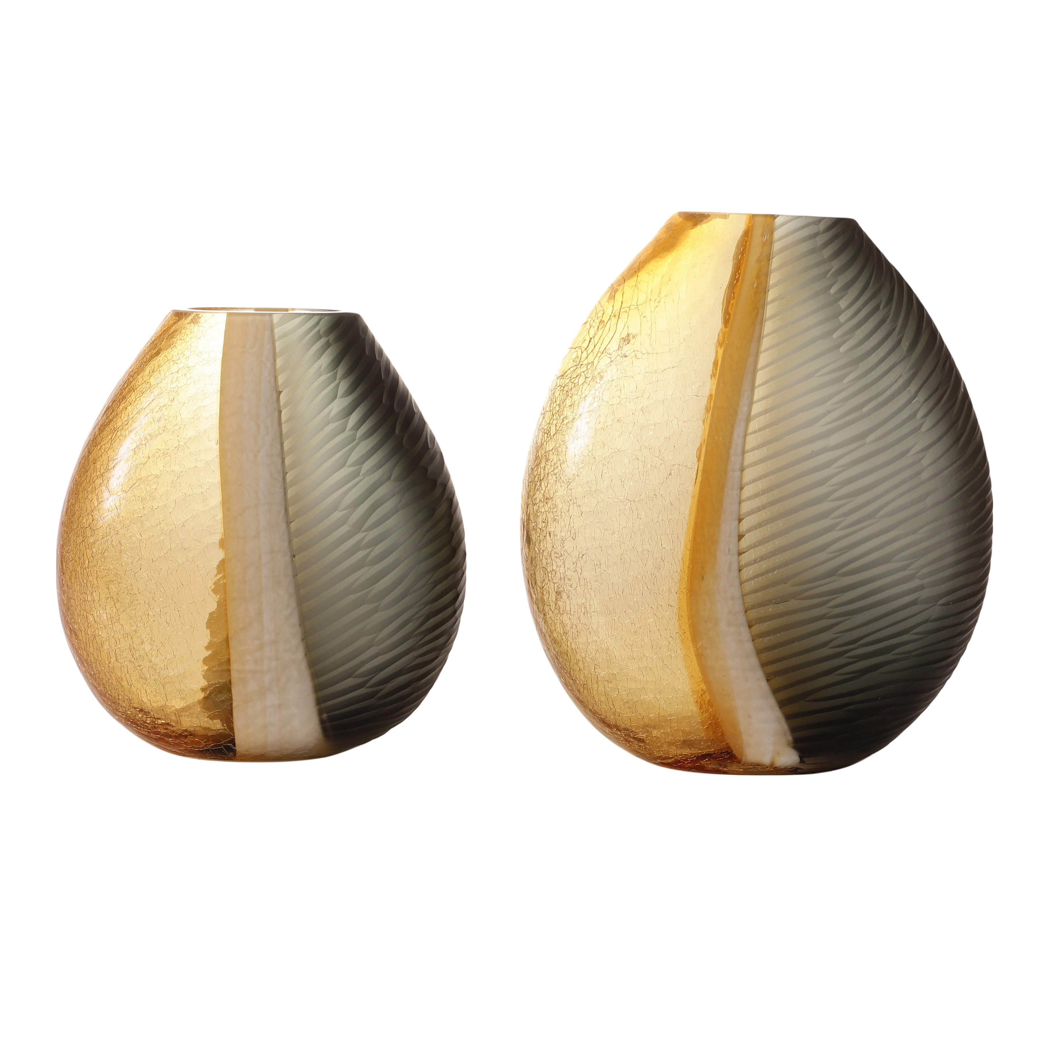 Segmented Ombre Glass Vase (Single)