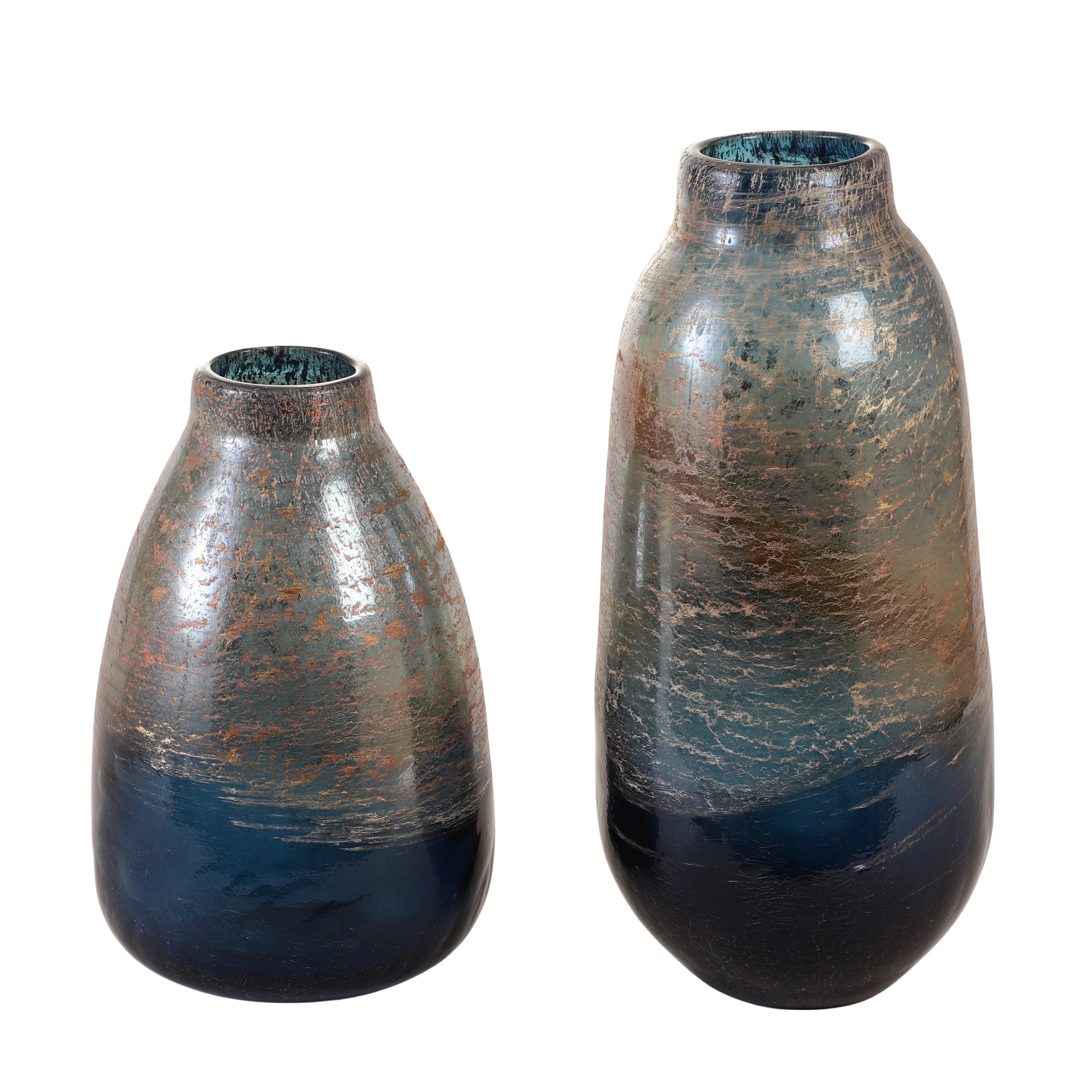 Ombre Textured Glass Vase (Single)
