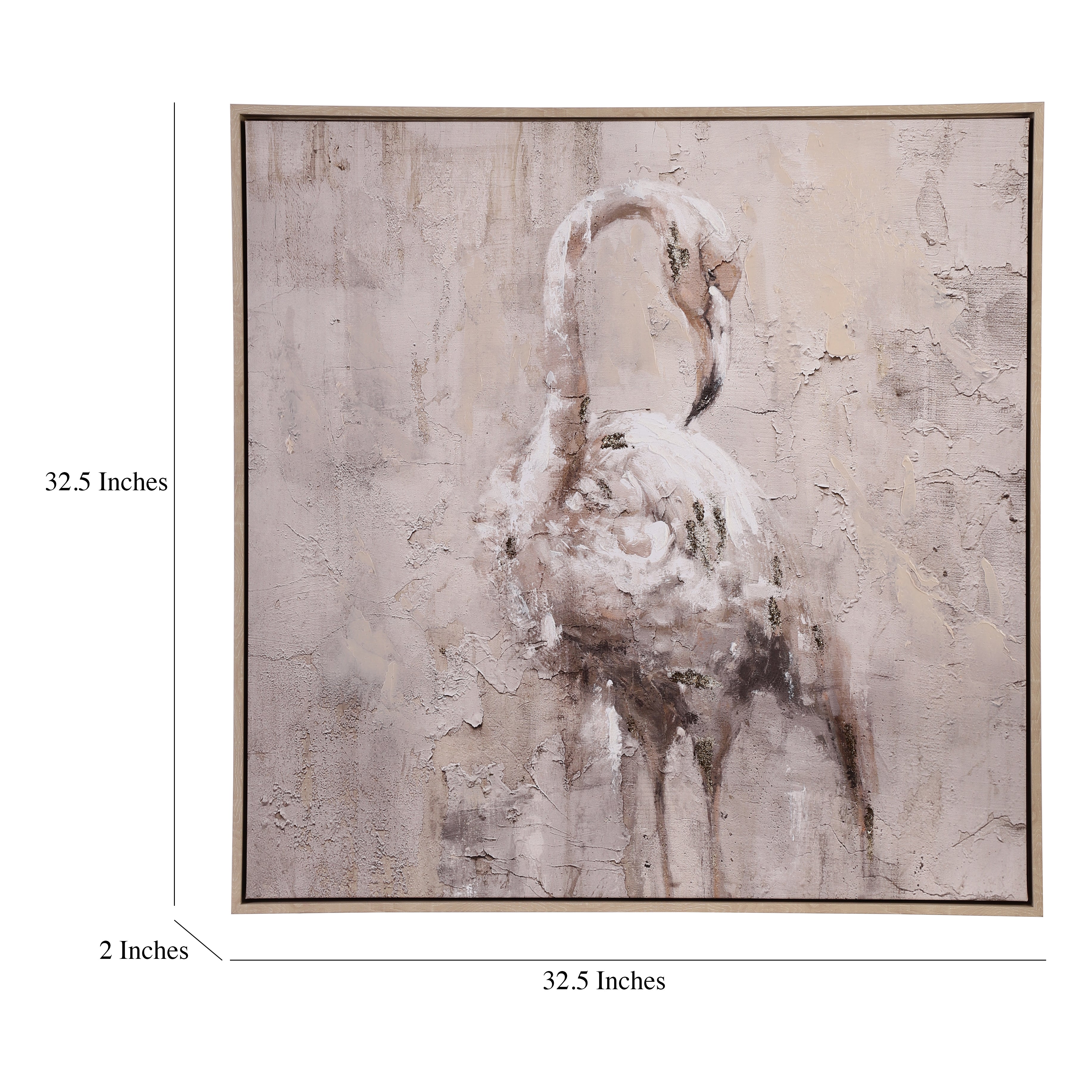 Flamingo Serenity Framed Canvas Art (Set of 2)