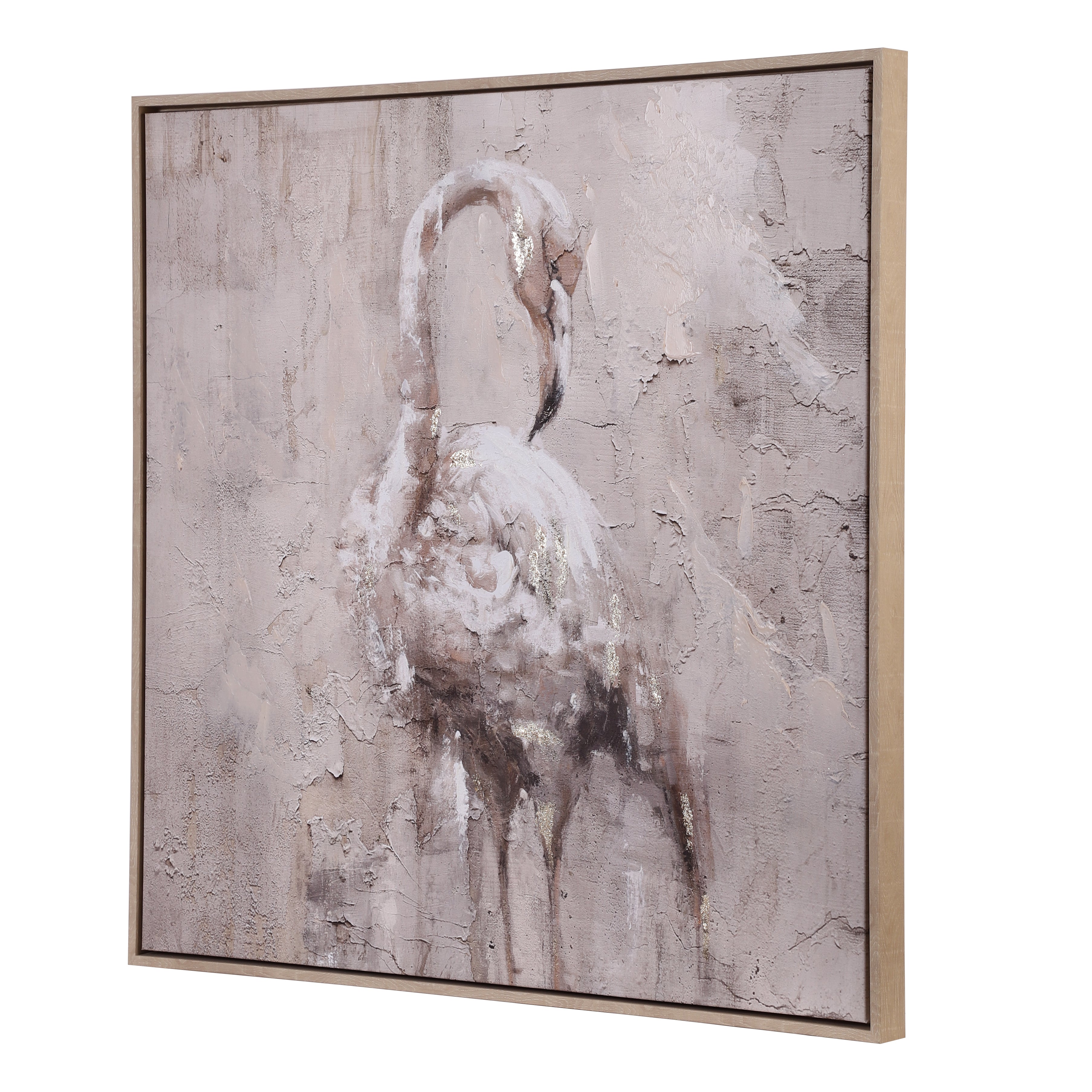 Flamingo Serenity Framed Canvas Art (Set of 2)