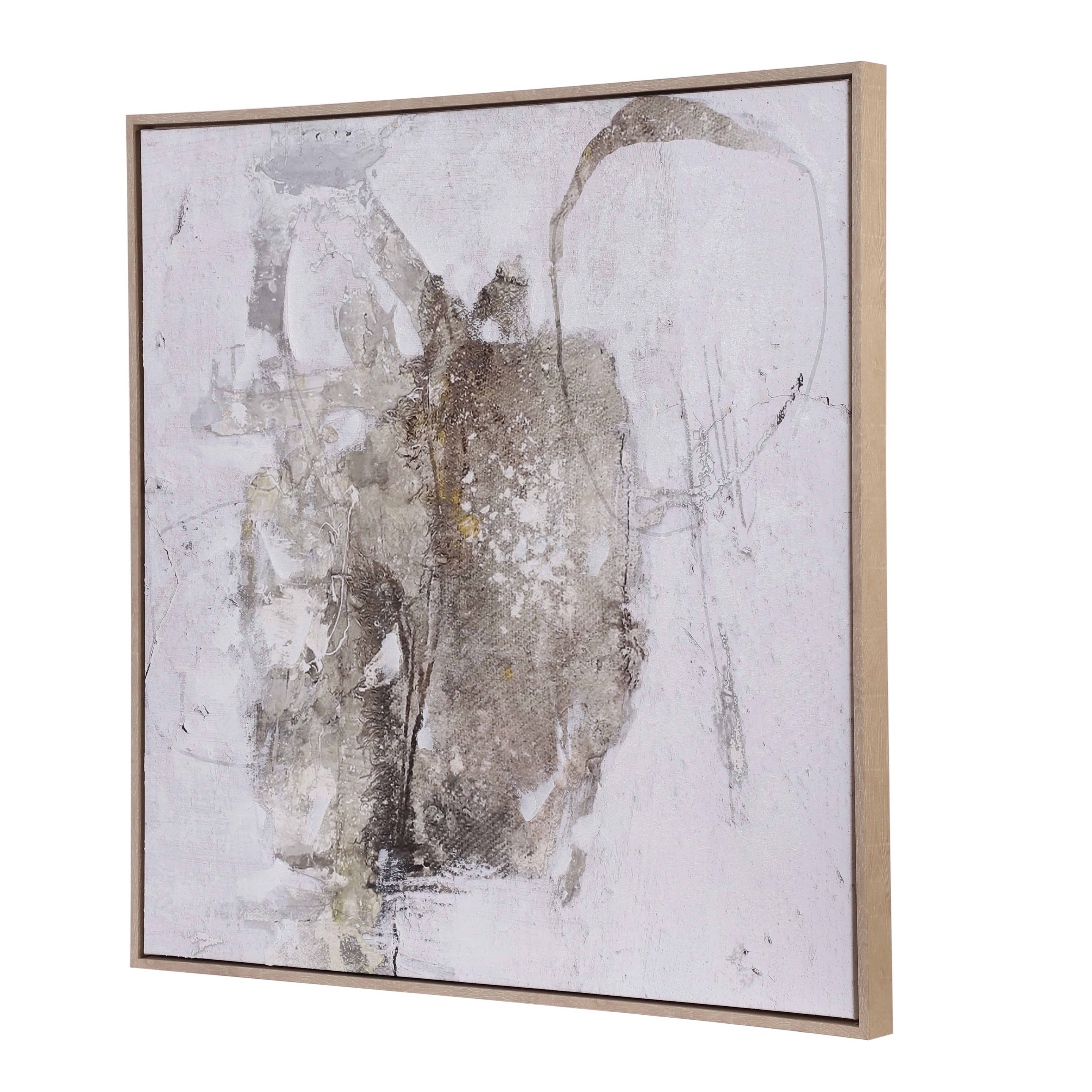 Gestural Abstraction Oil-Painted Canvas Art