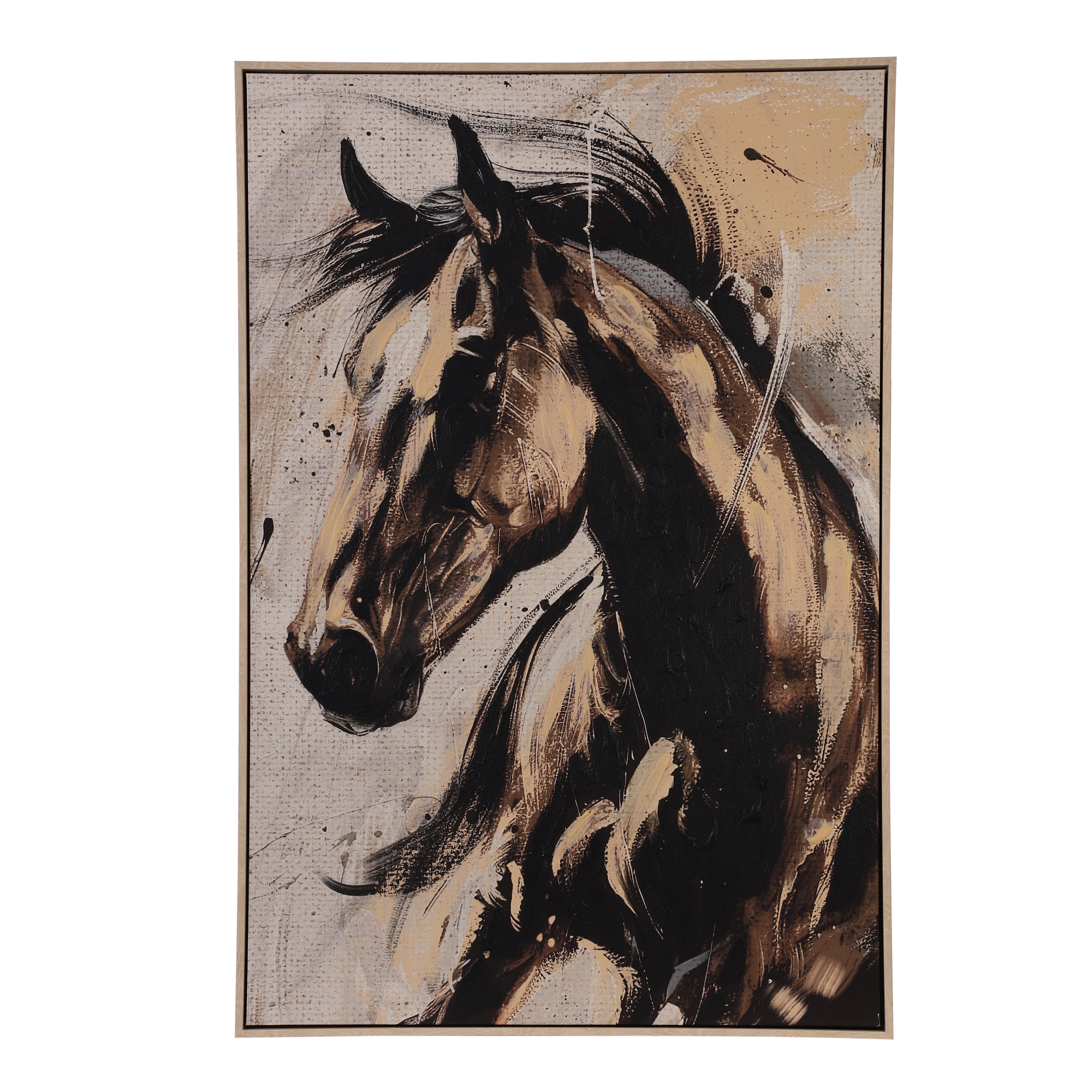 Dynamic Horse Portrait Canvas Art