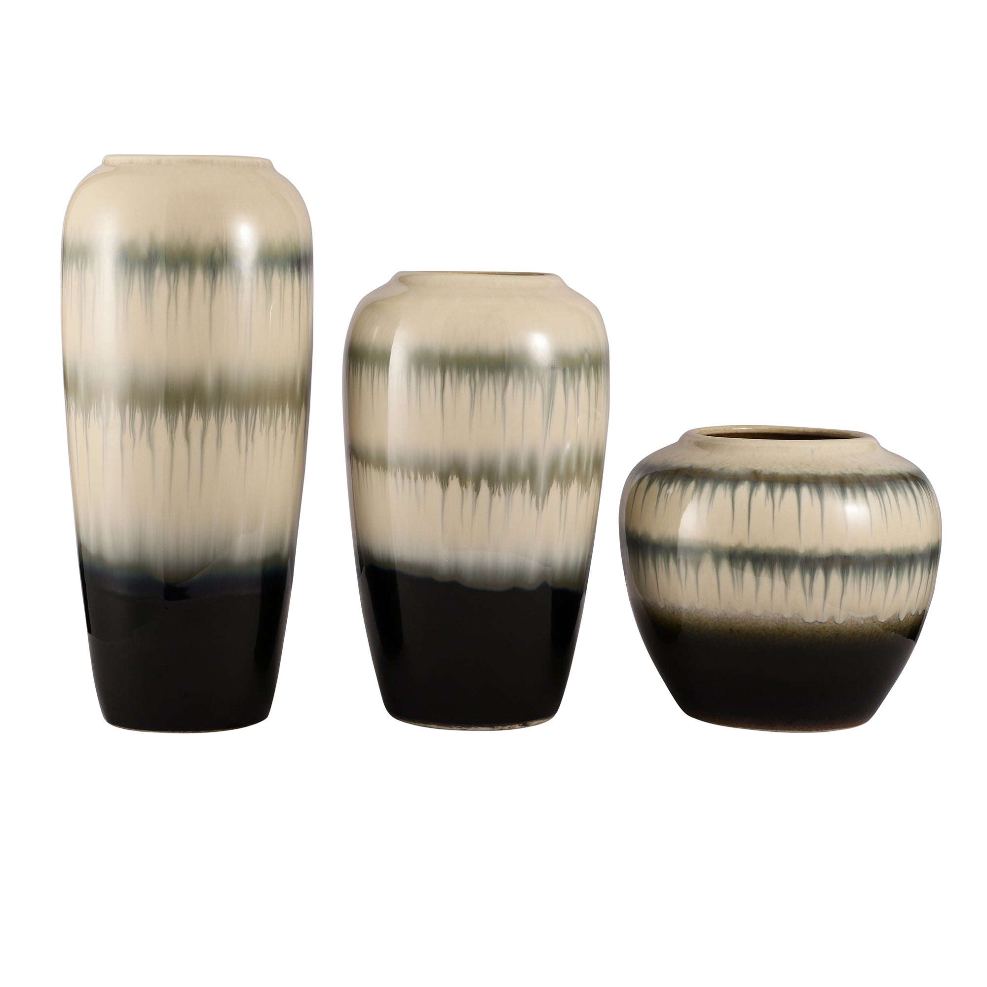 Blue/White Shaded Ceramic Vase (Single)