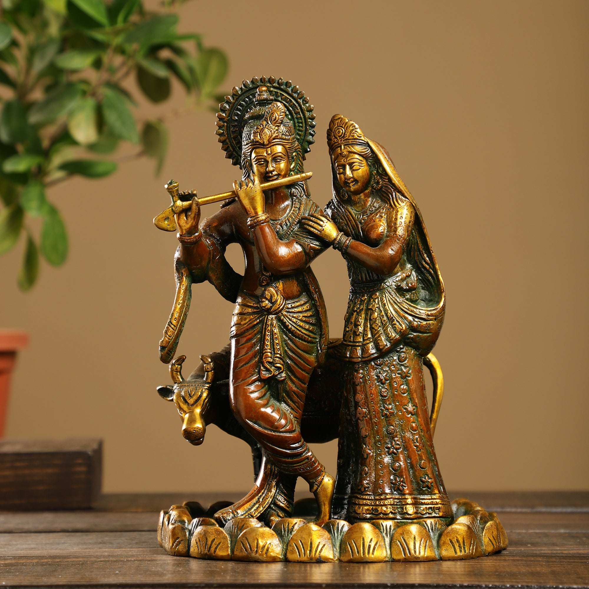 Radha-Krishna Brass Idol