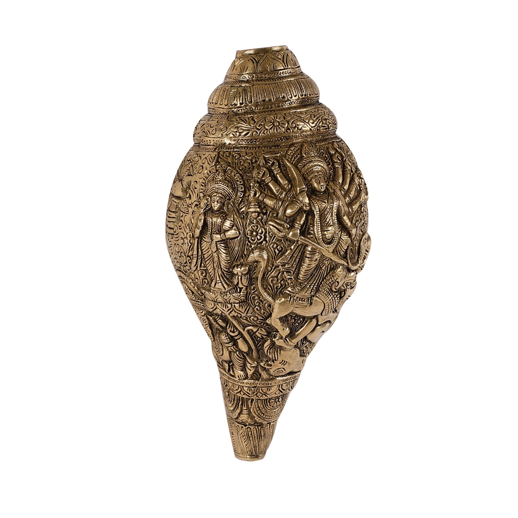 Handcrafted Brass Shankh - Devi Avataar
