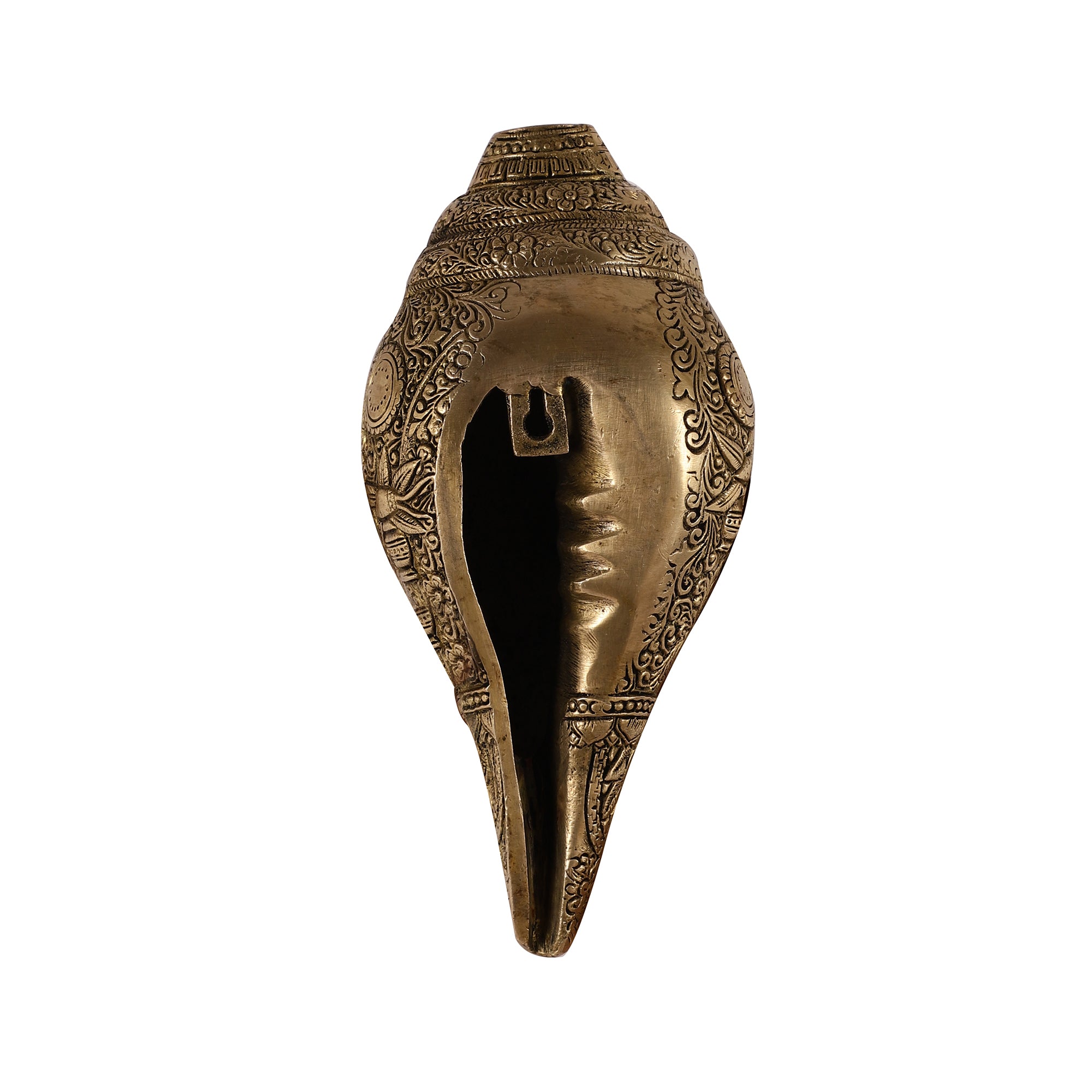 Handcrafted Brass Shankh - Vishnu Avataar