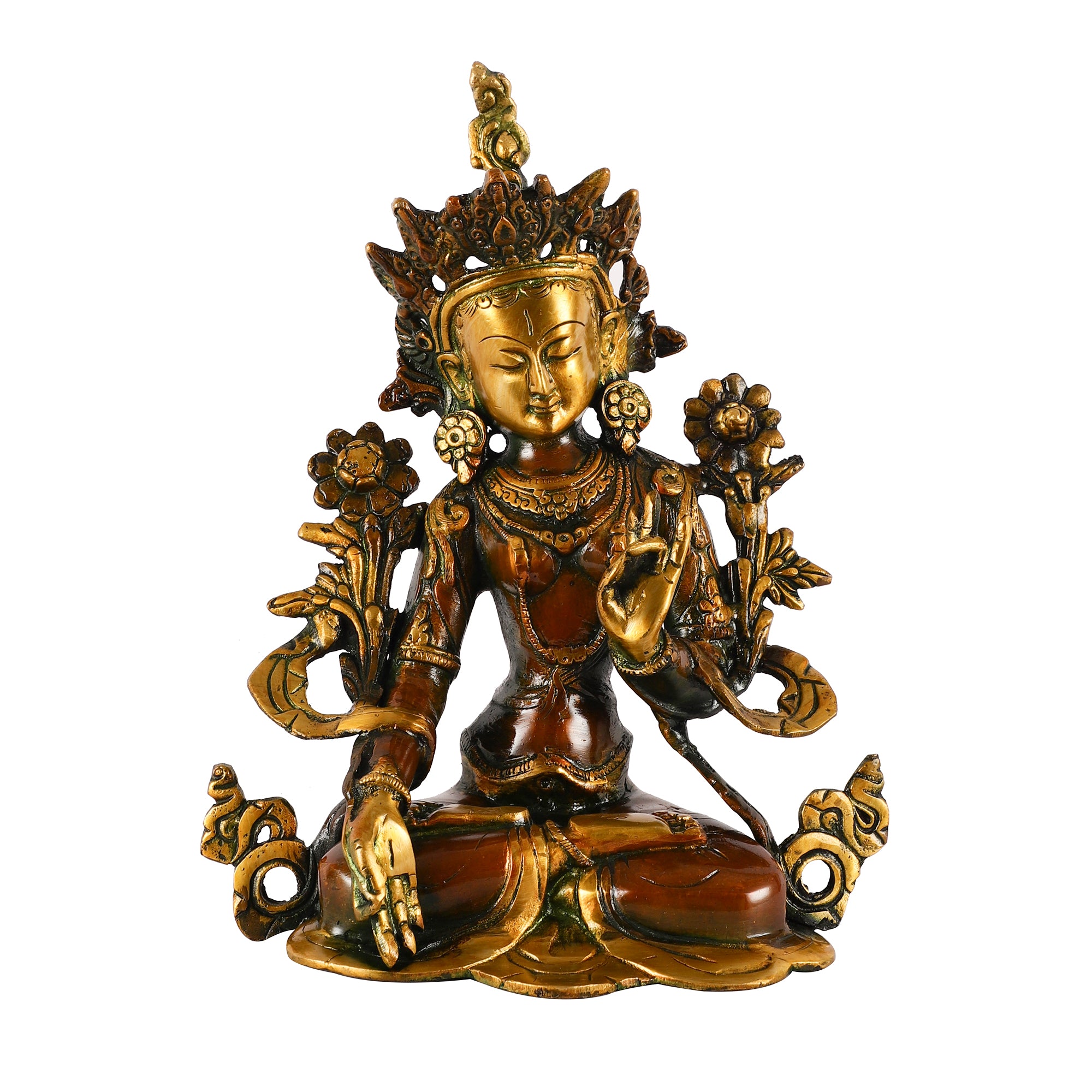 Brass White Tara Idol