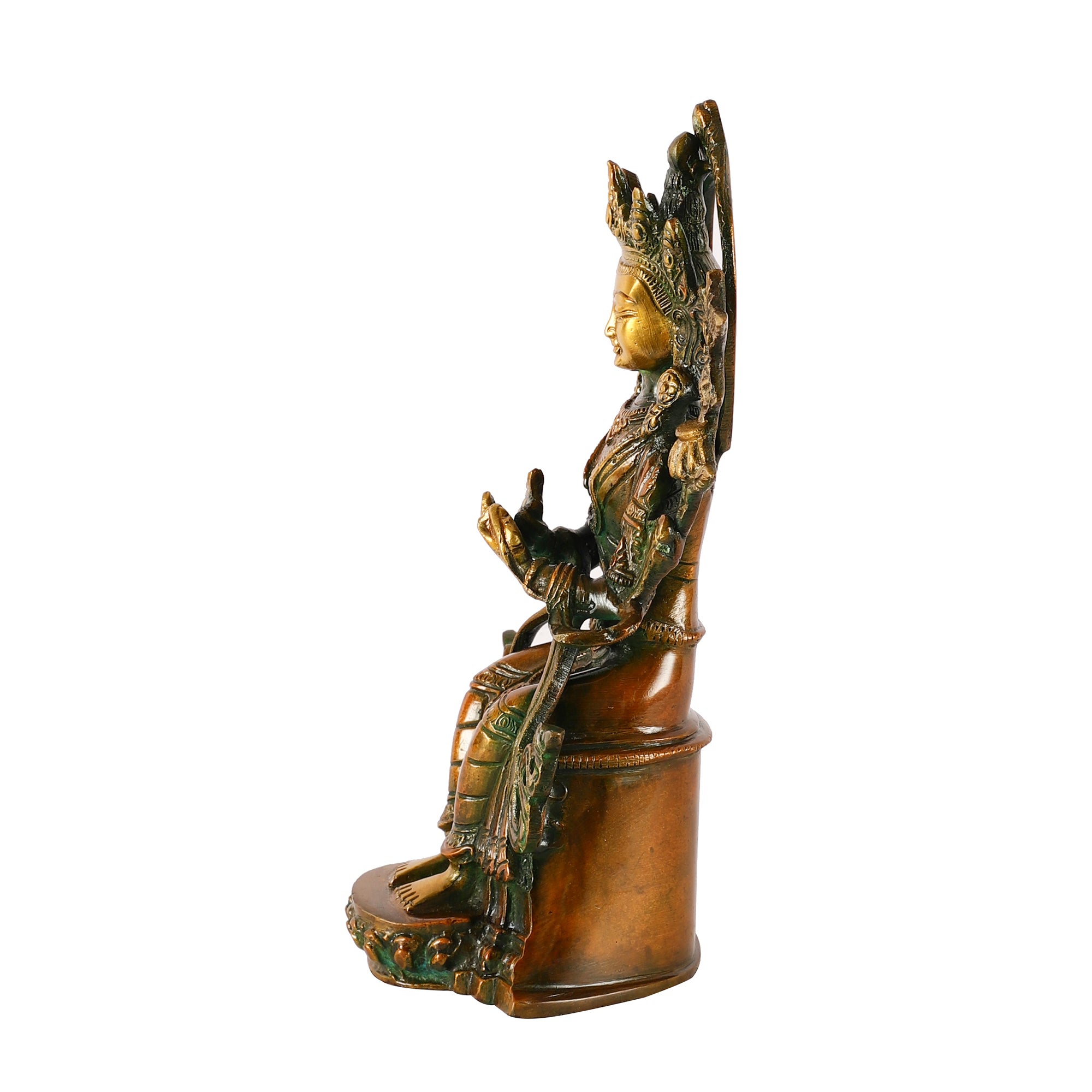 Brass Maitre Buddha Idol