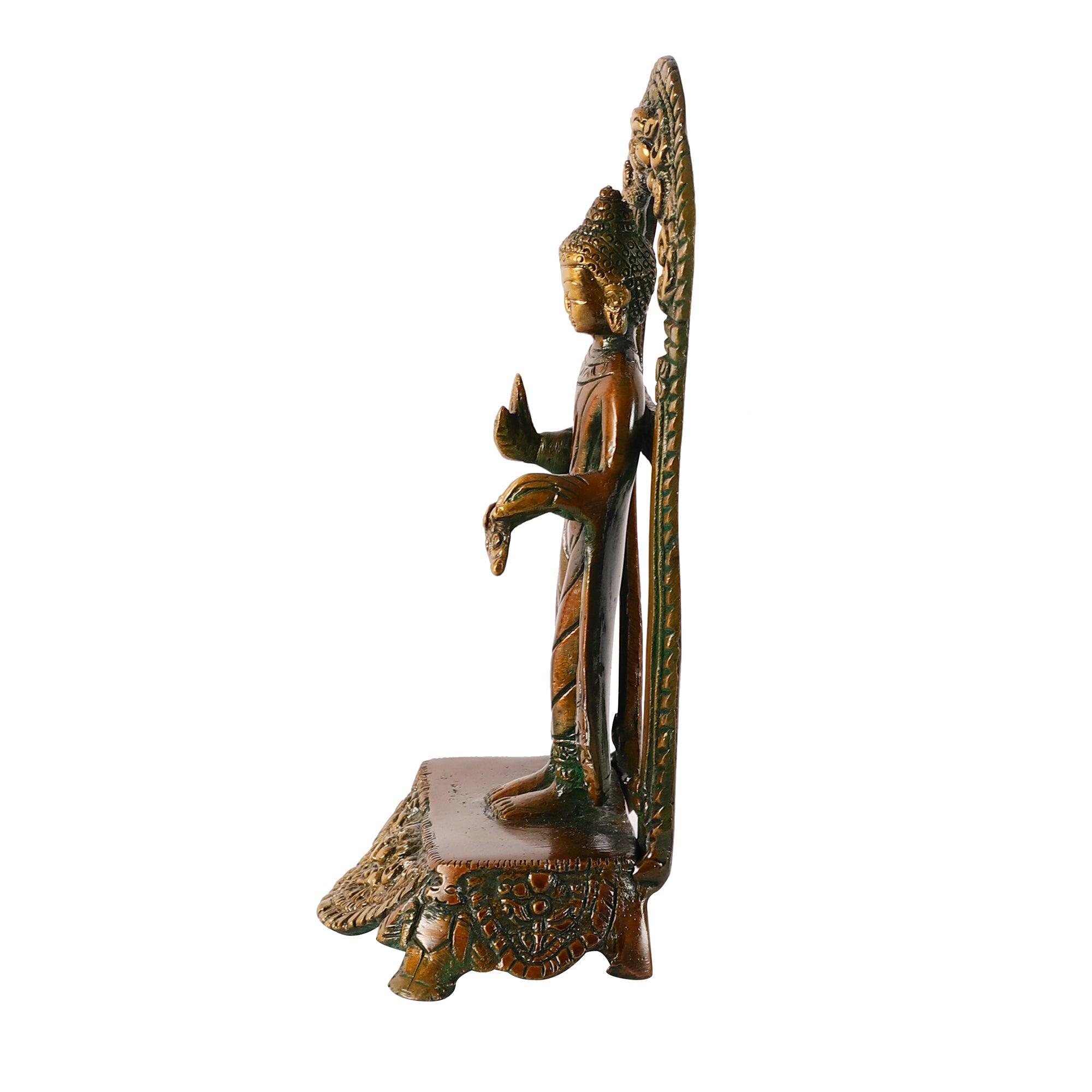Brass Standing Buddha