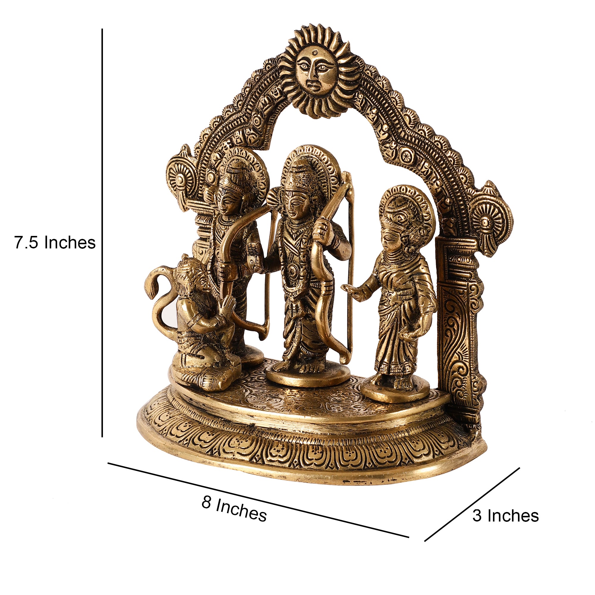 Antique Brass Ram Darbar