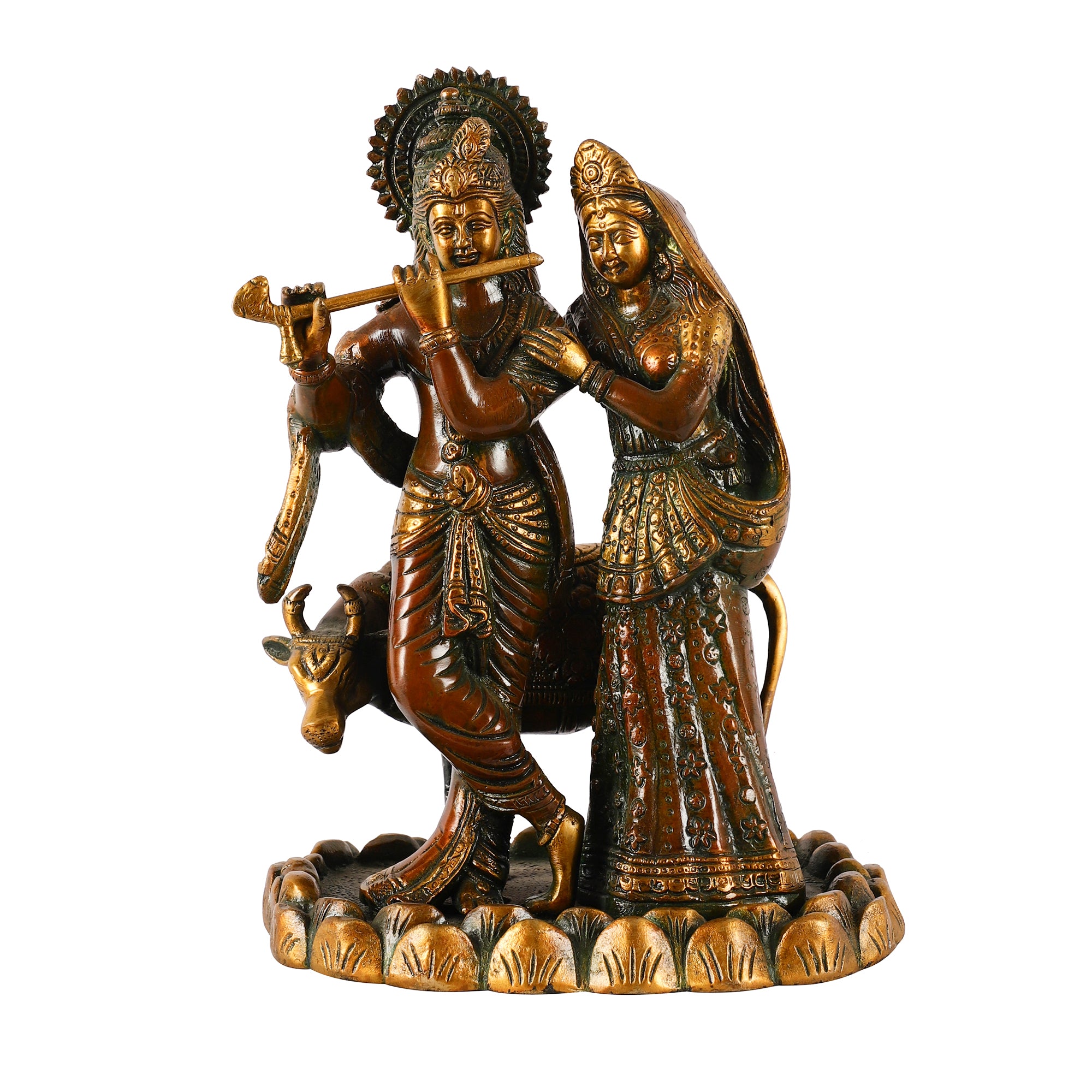 Radha-Krishna Brass Idol