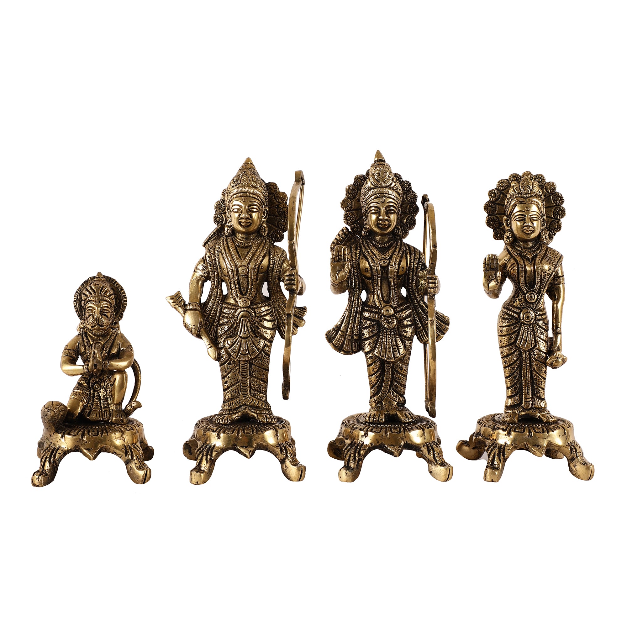 Handcrafted Brass Ram Darbaar (set of 4)