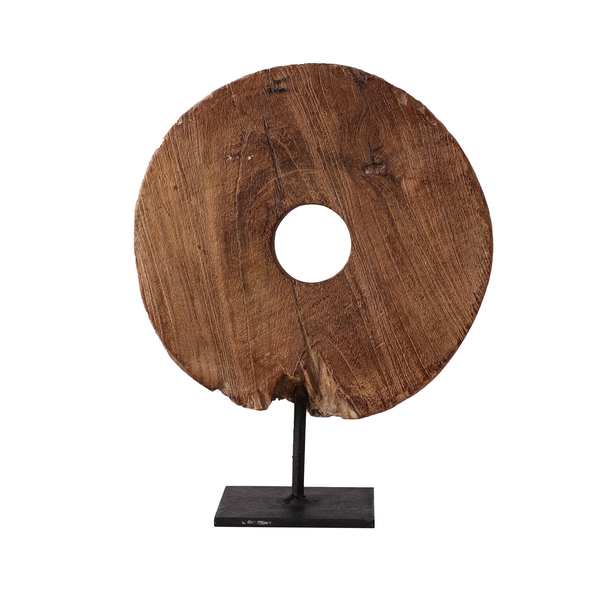 Antique Wooden Chakra Table Accent