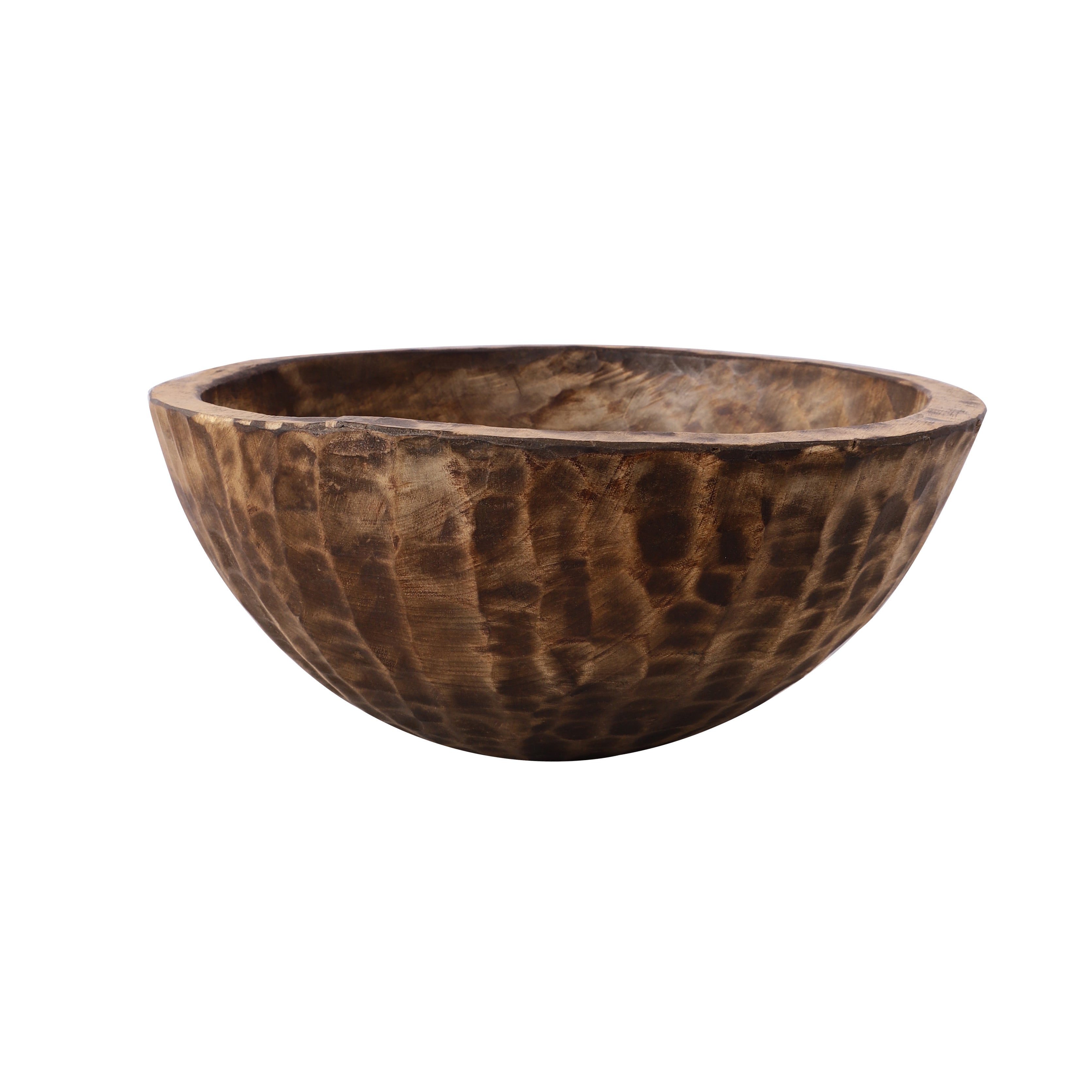 Antique Sculpted Wooden Bowl
