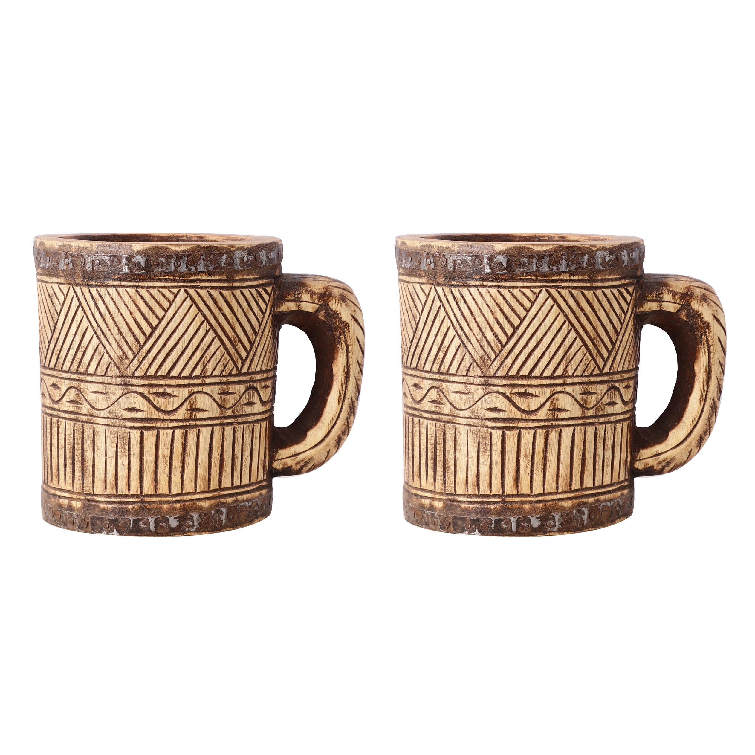 Antique Wooden Mug