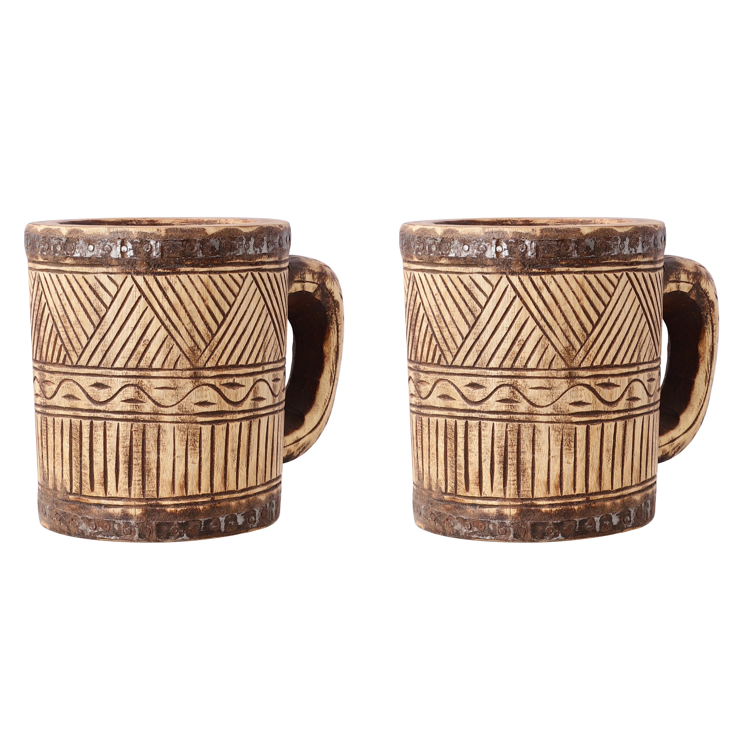 Antique Wooden Mug