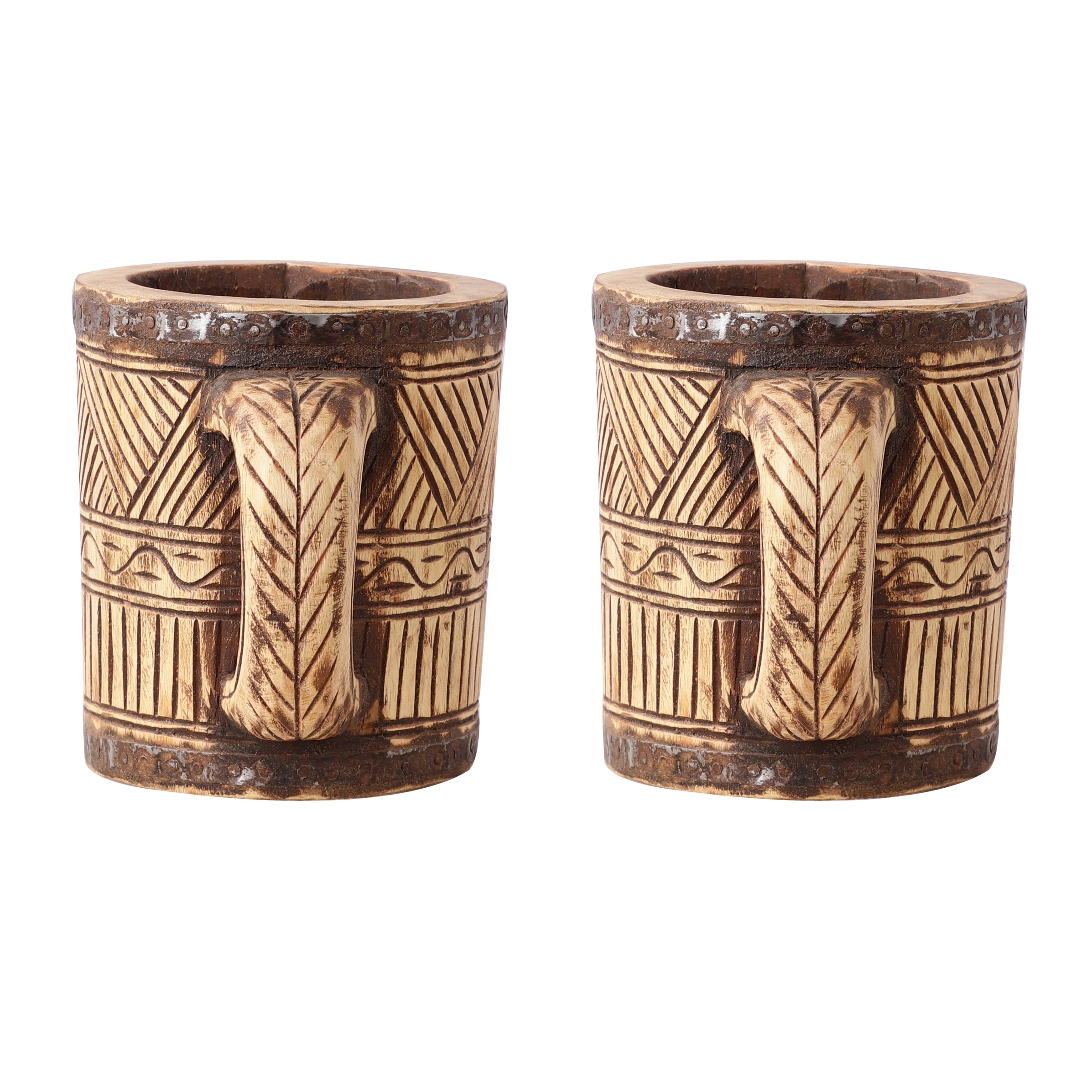 Antique Wooden Mug