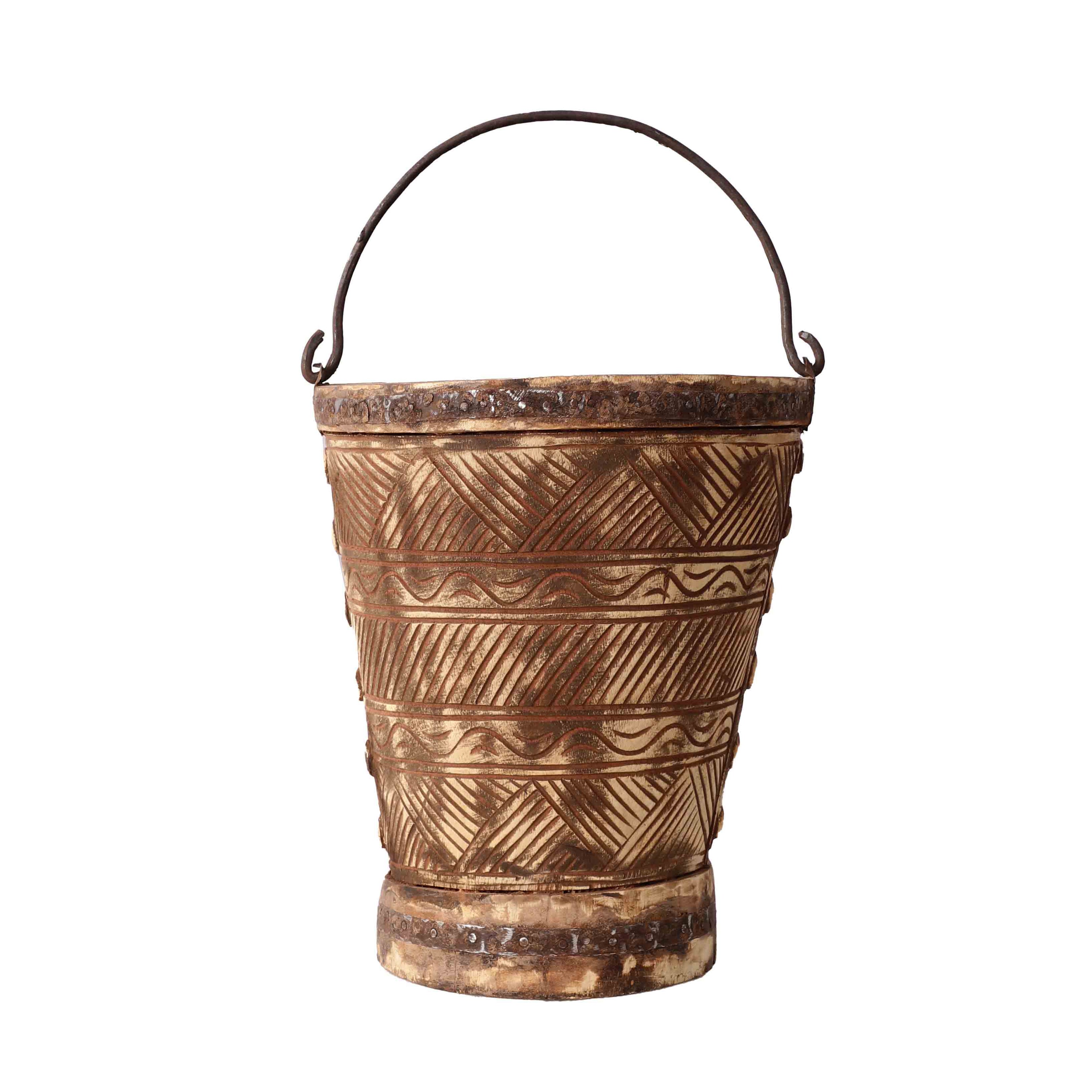 Antique Wooden Bucket