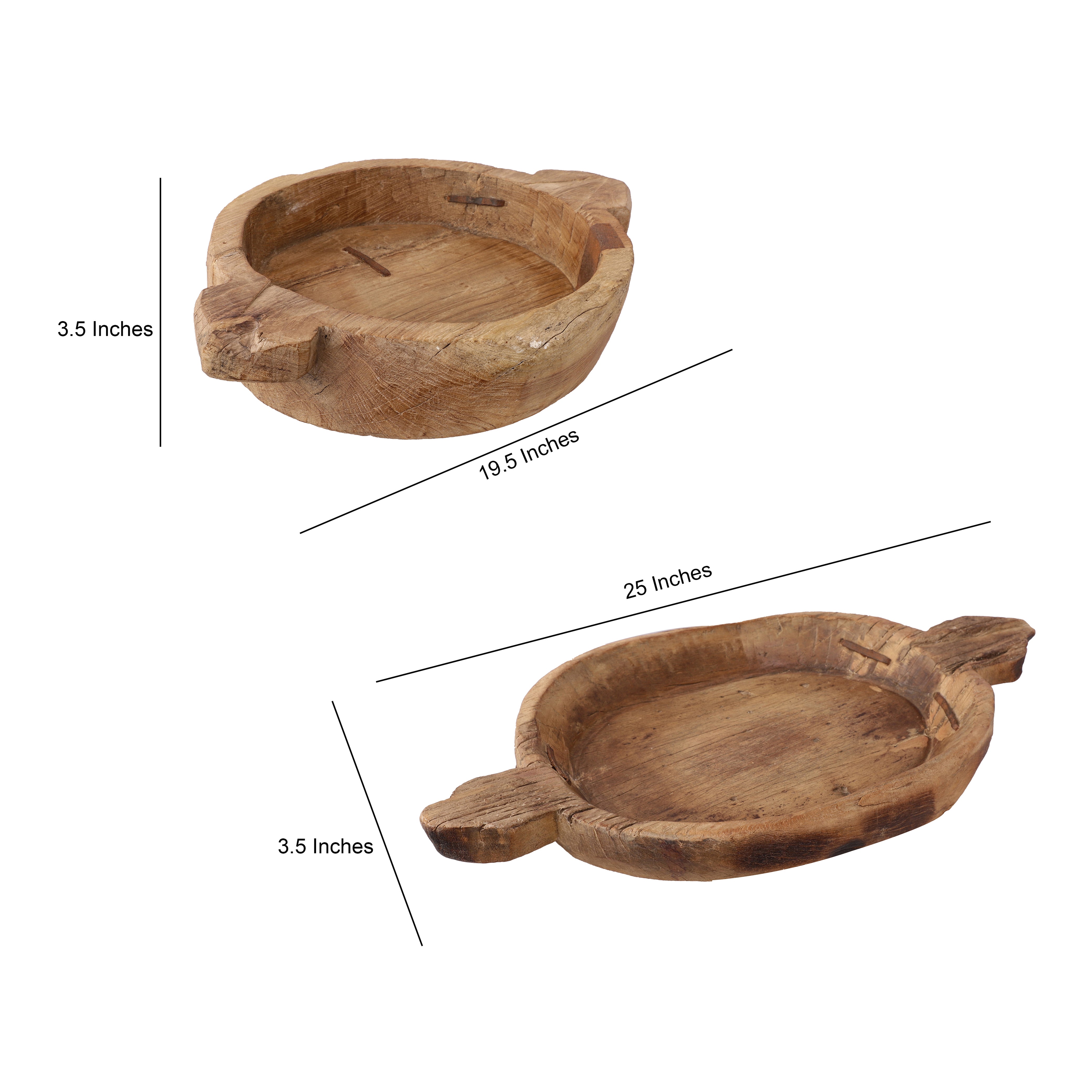 Assorted Antique Wooden Tray (Single)