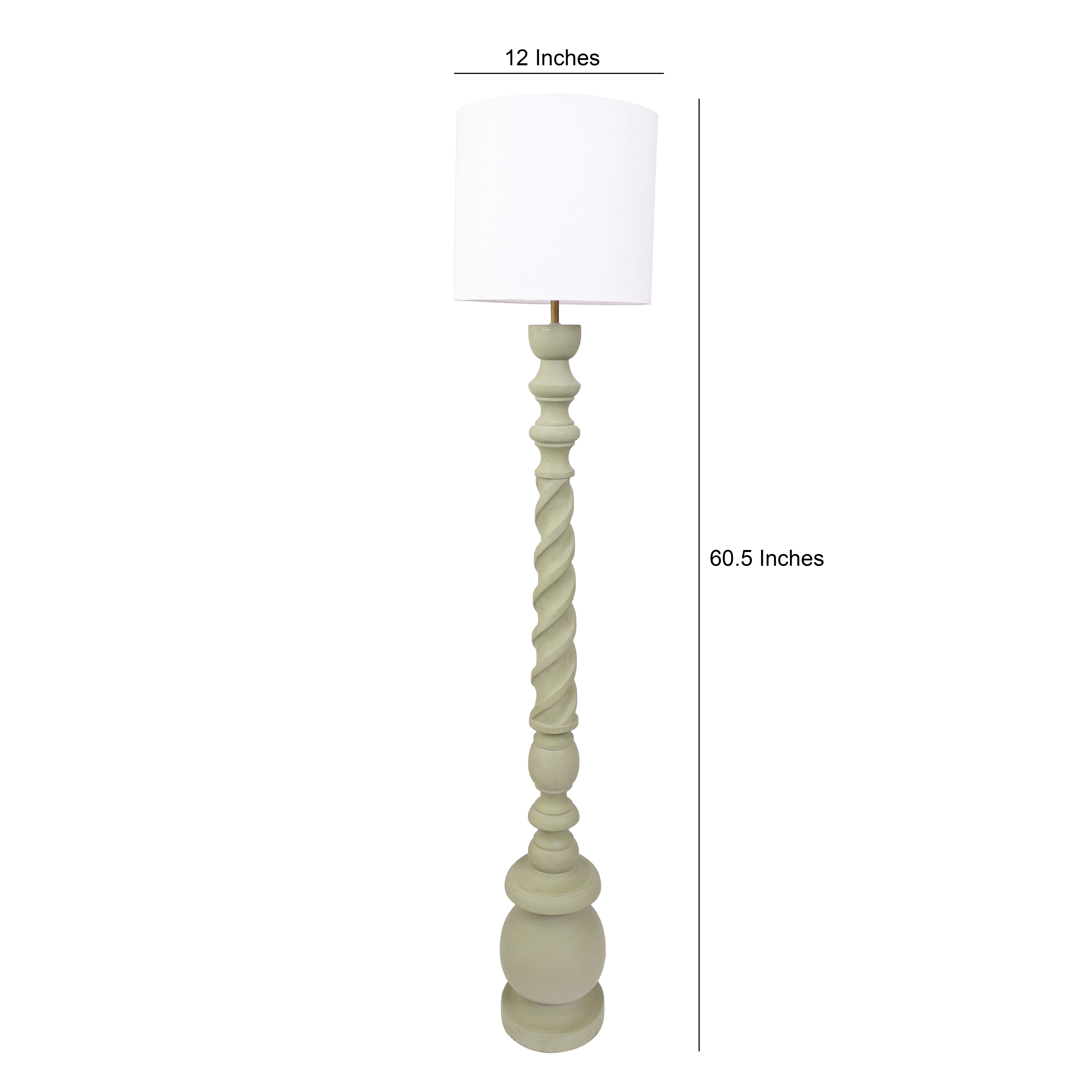 Melrose Green Floor Lamp