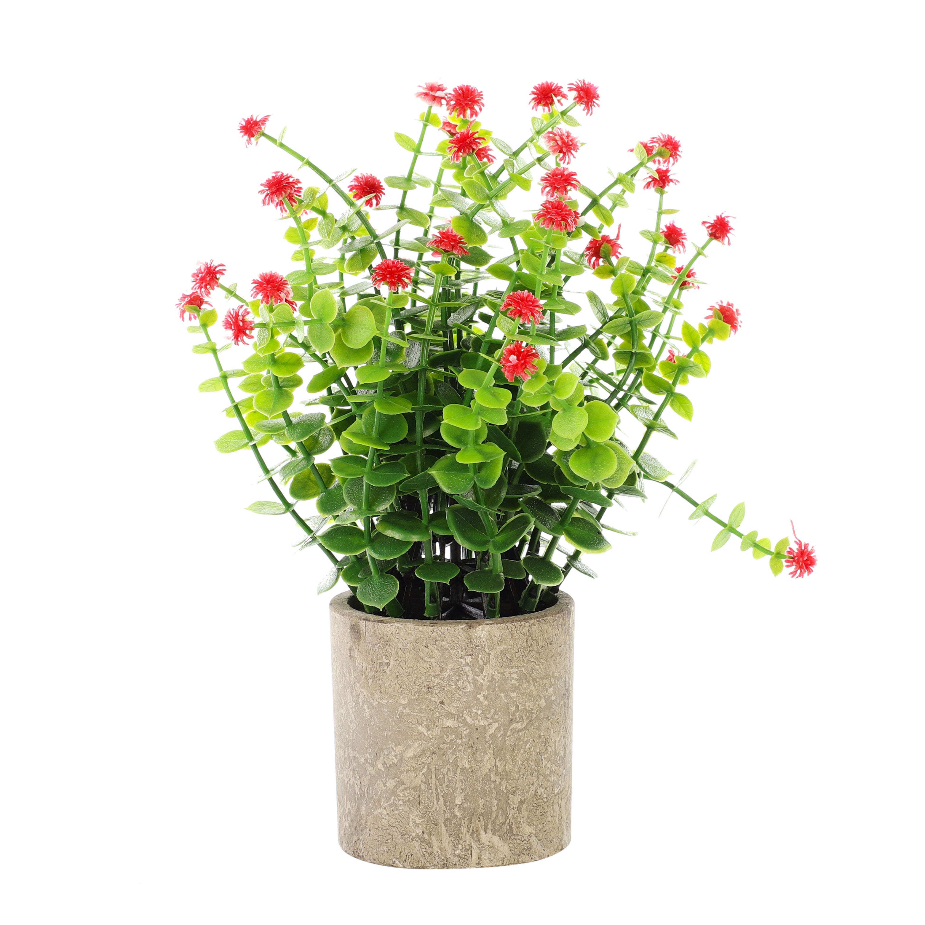 Faux Eucalyptus Bonsai with Flowers (Single)