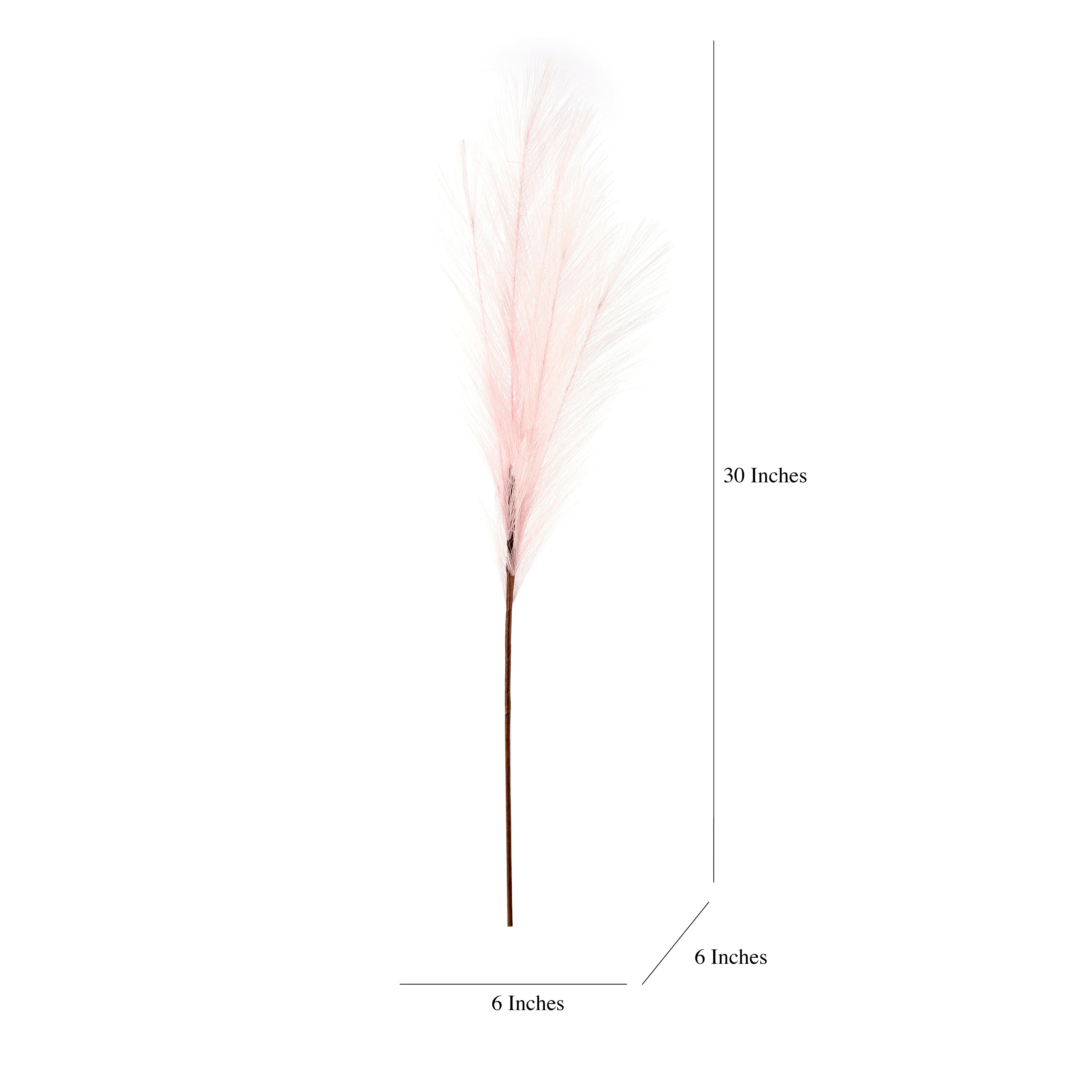 Blush Pink Faux Pampas Grass Stick (Set of 5)