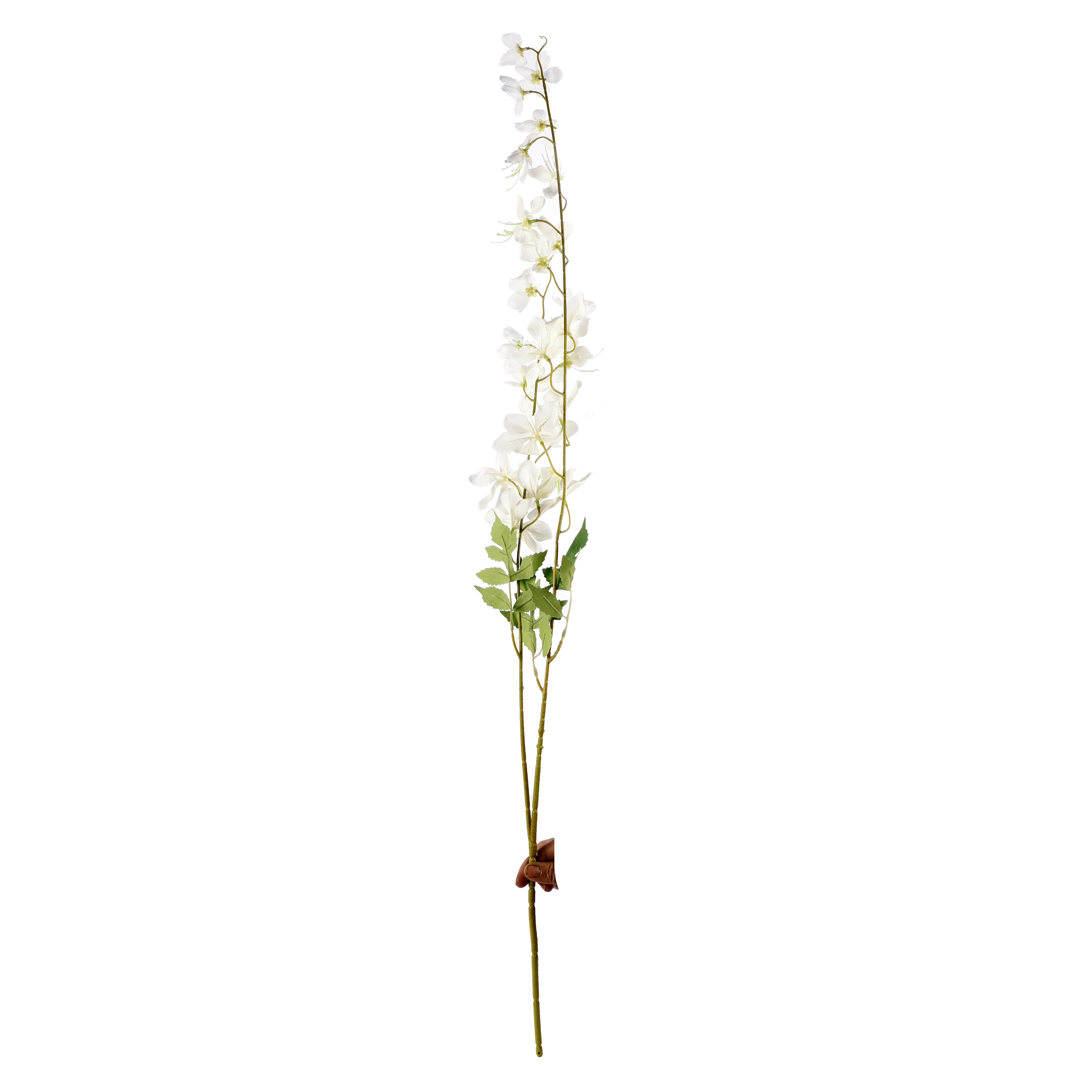 Faux White Delphinium Stick (Single)