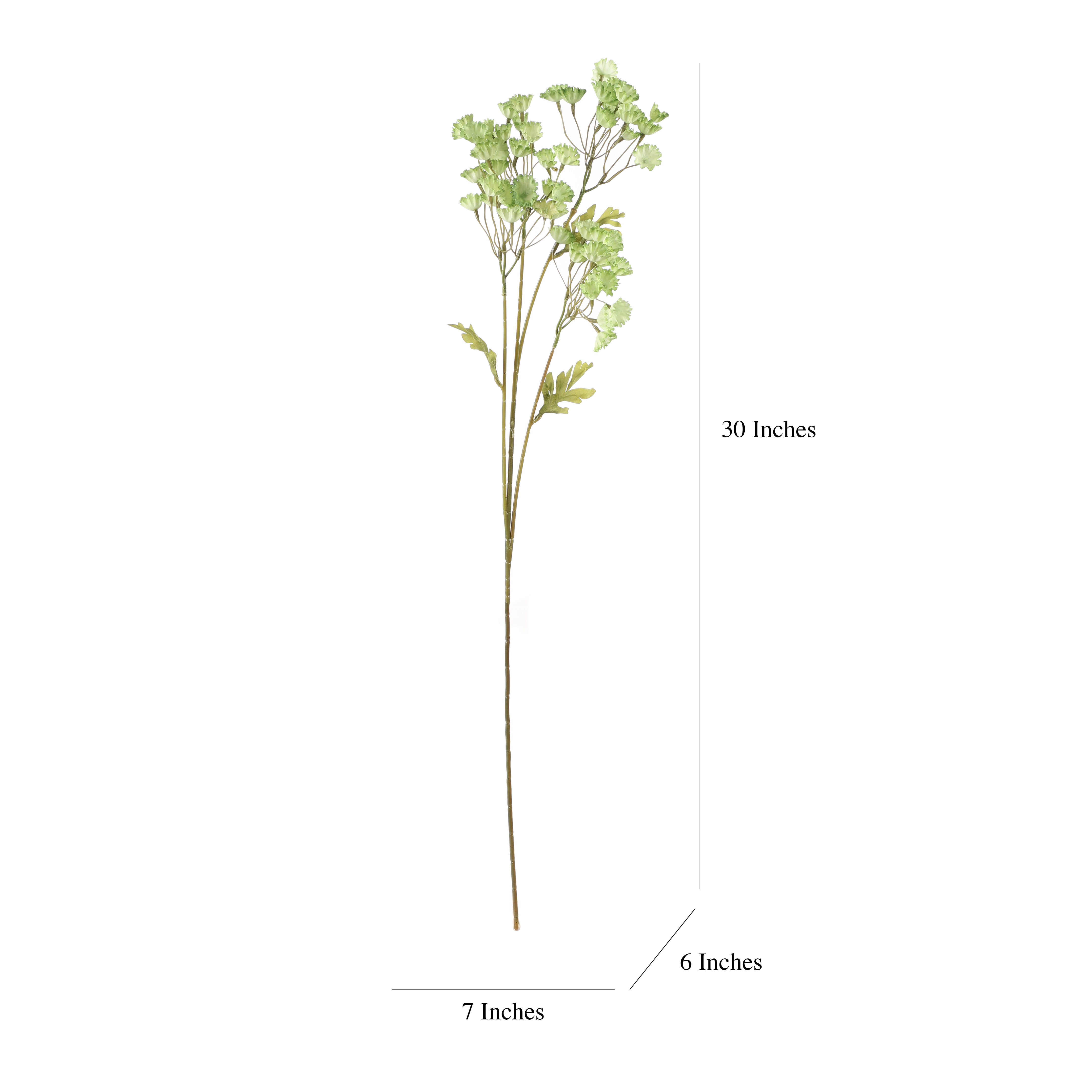 Faux Green Baby's Breath Flower Stick (Single)