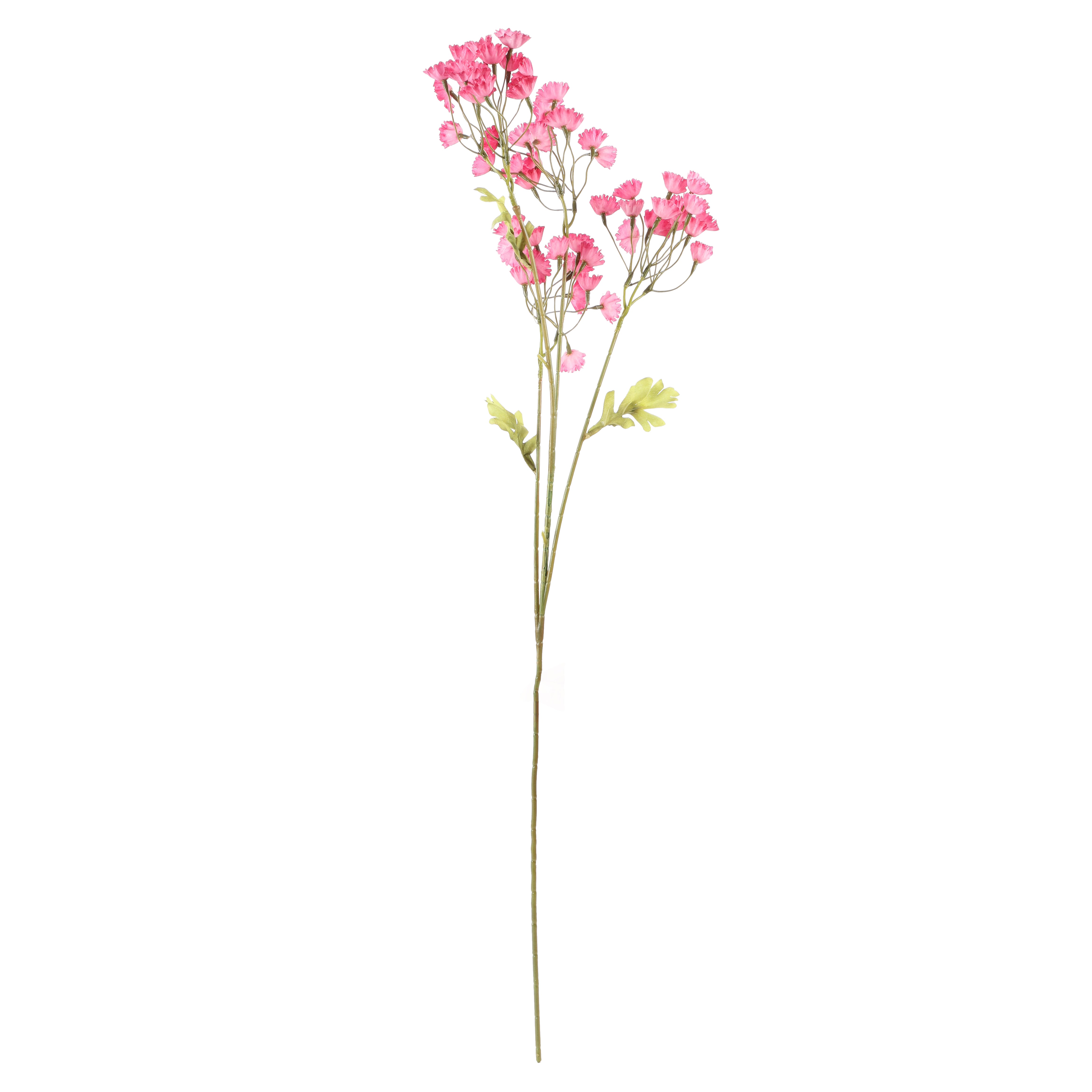 Faux Pink Baby's Breath Flower Stick (Single)
