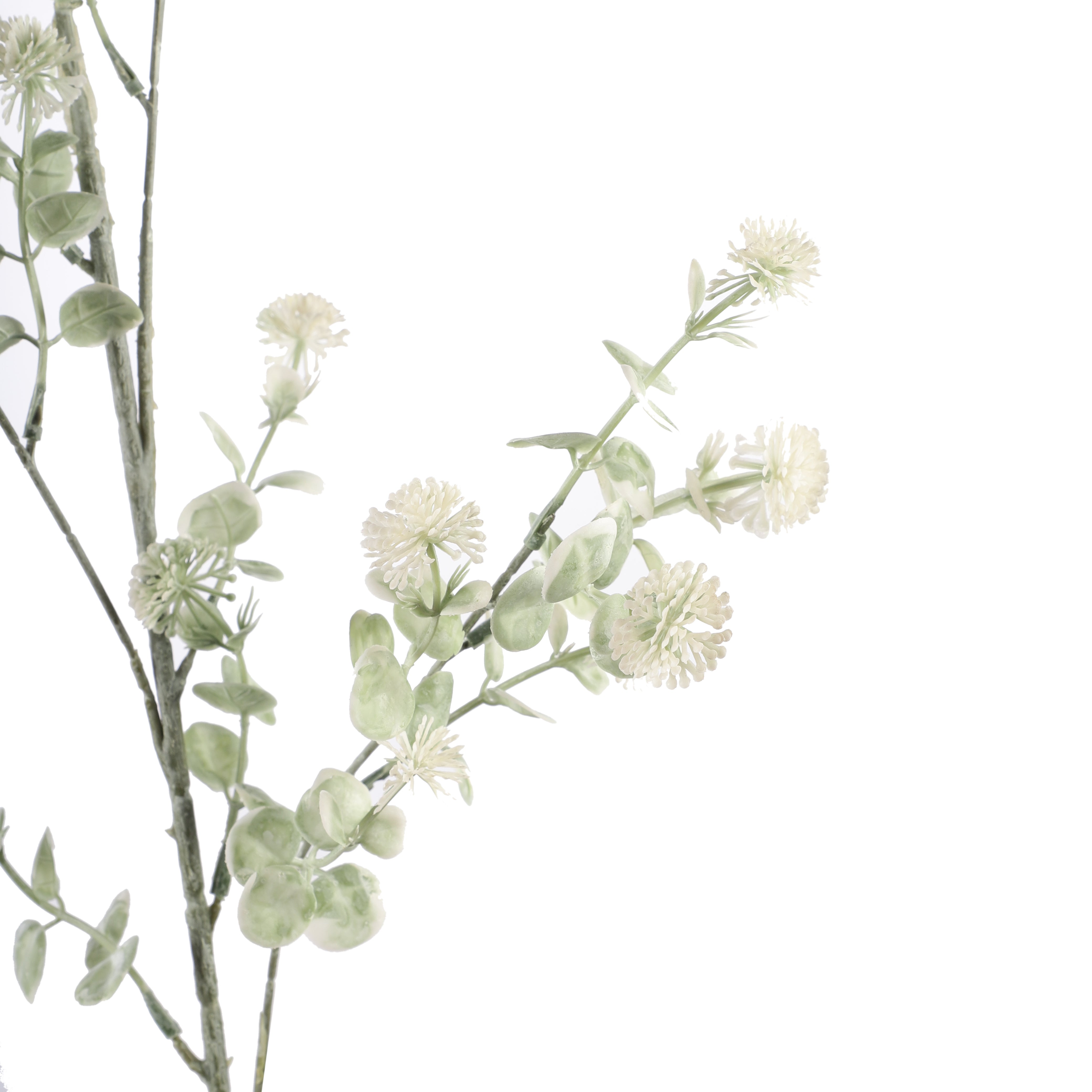 Faux Pale Green Eucalyptus Stem (Single)