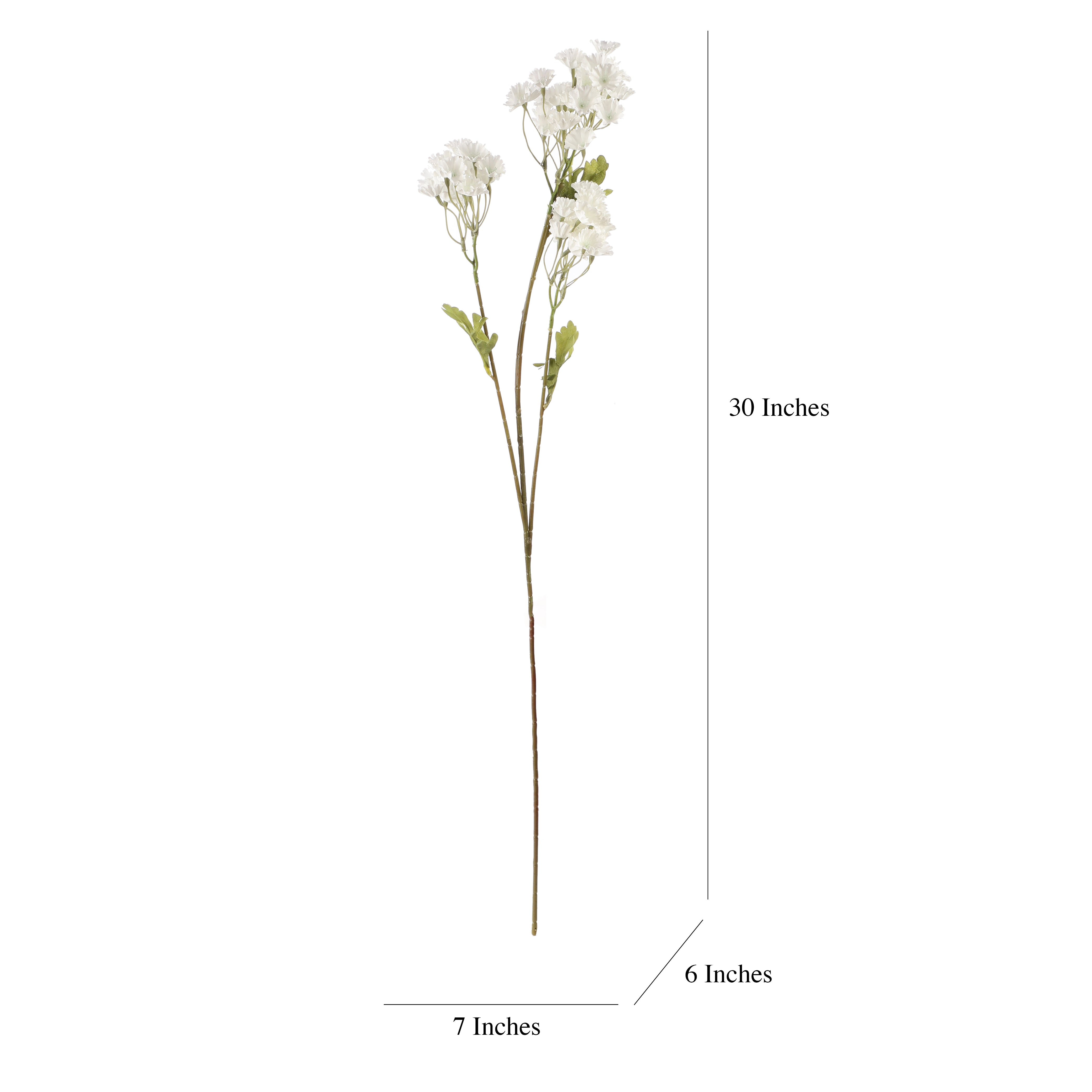 Faux White Baby's Breath Flower Stick (Single)