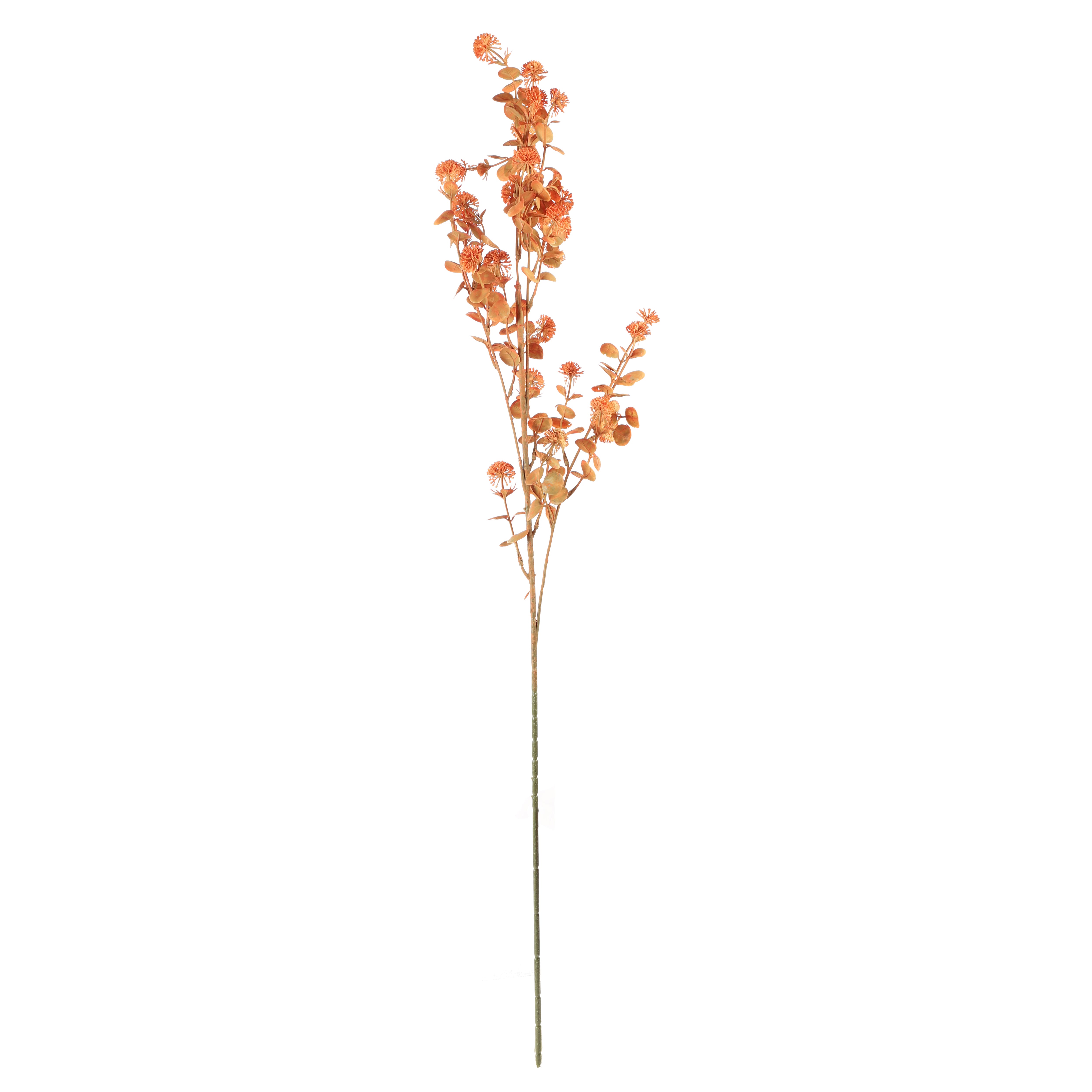 Faux Orange Eucalyptus Stem (Single)
