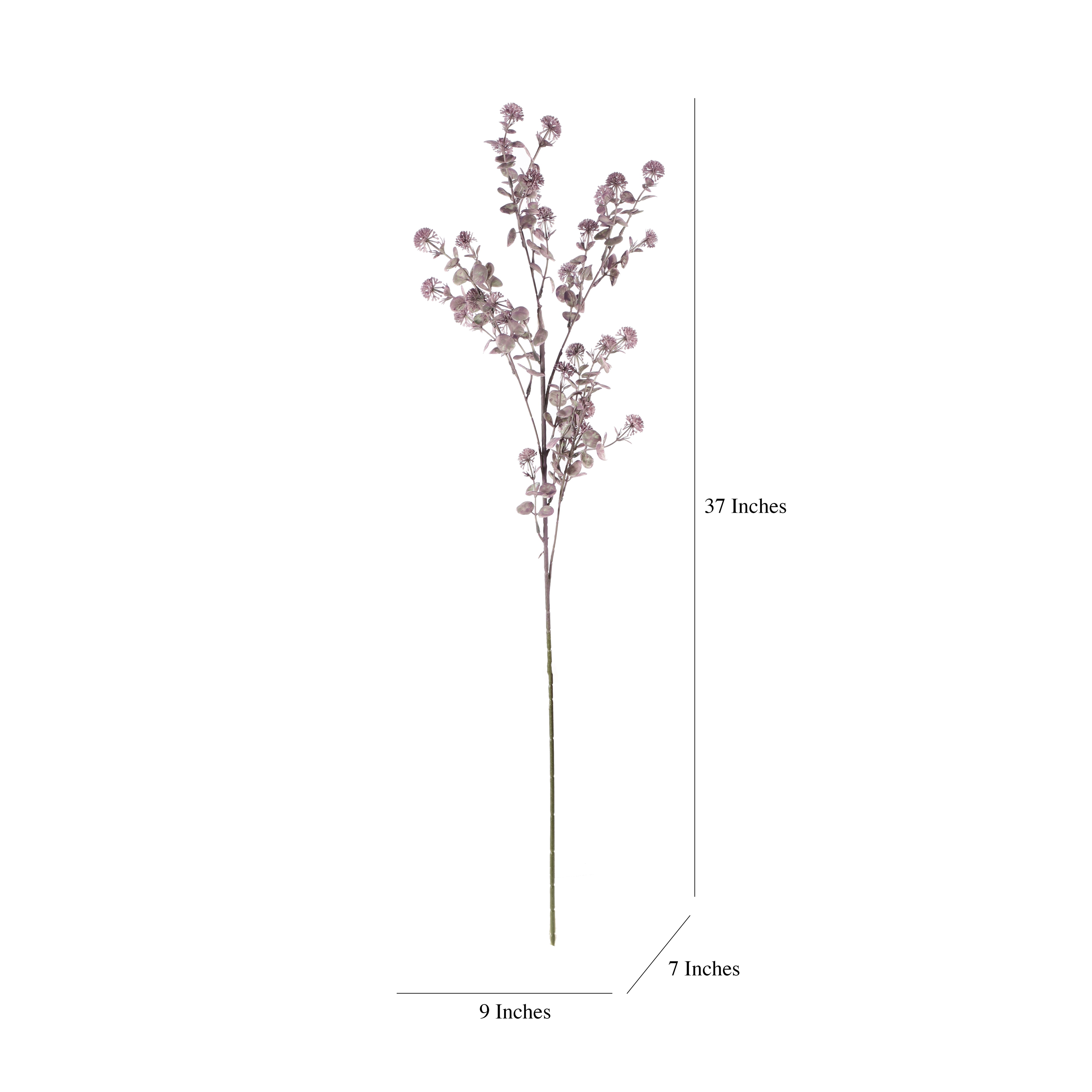 Faux Pale Purple Eucalyptus Stem (Single)