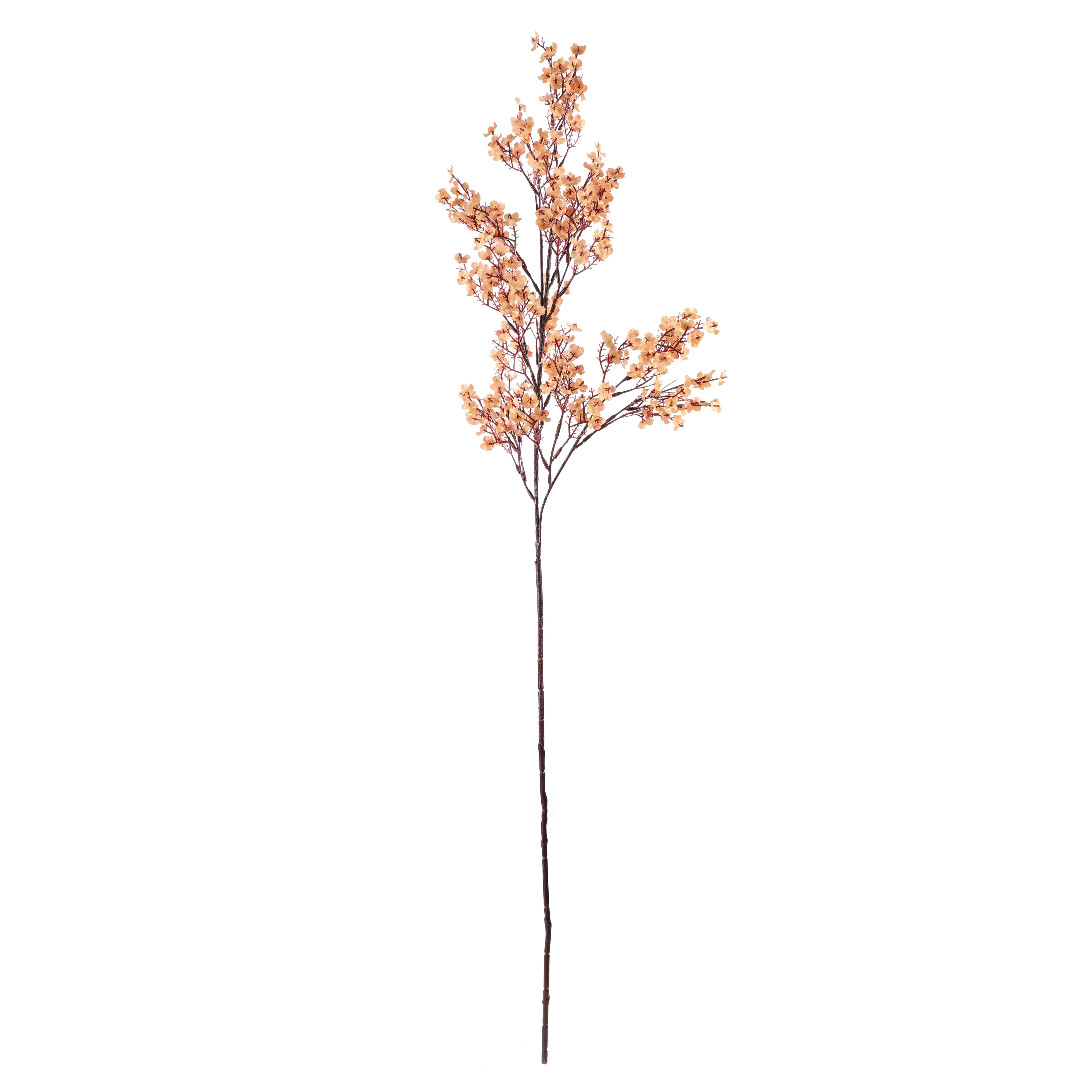 Brown Gypsophila Faux Flower Stick (Single)