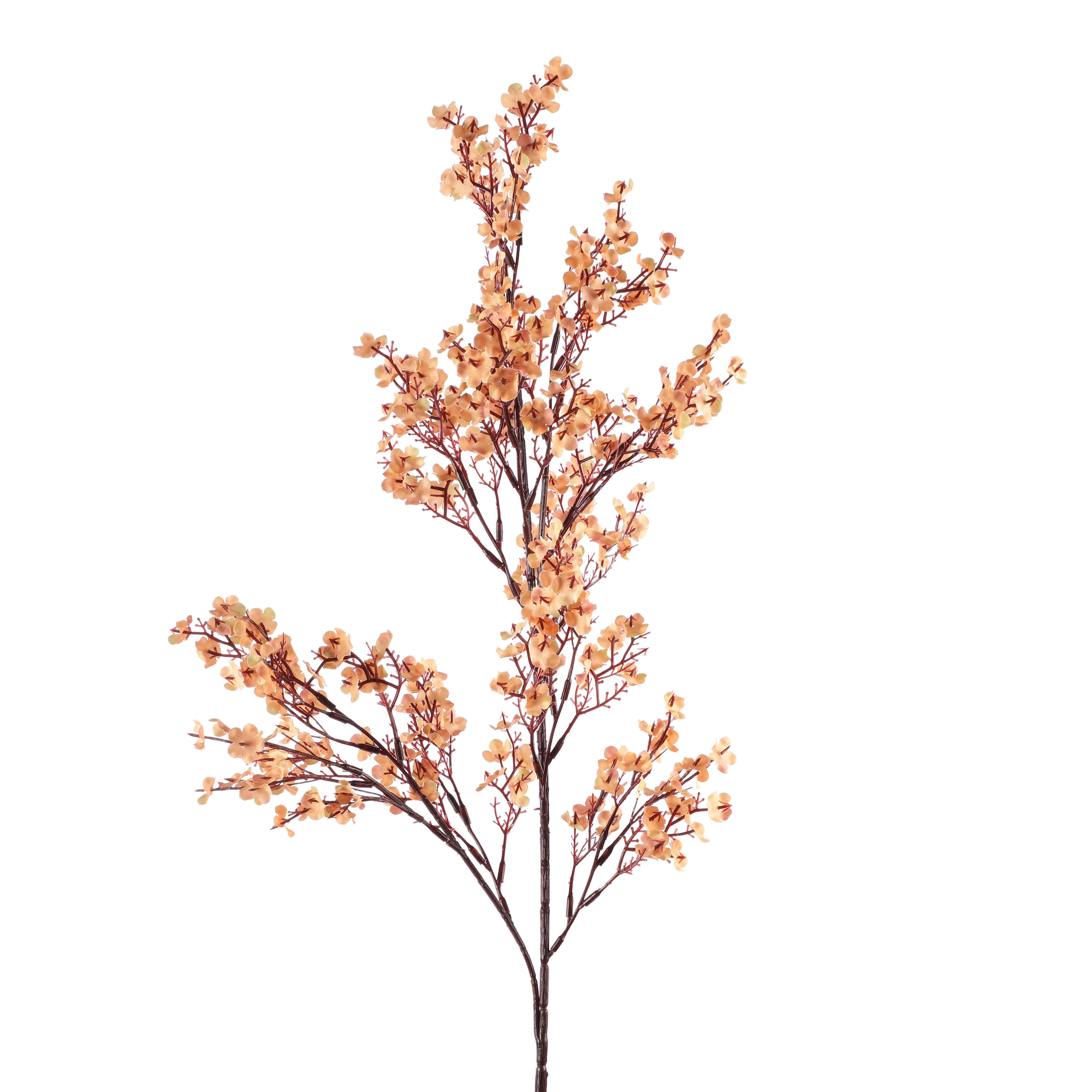 Brown Gypsophila Faux Flower Stick (Single)