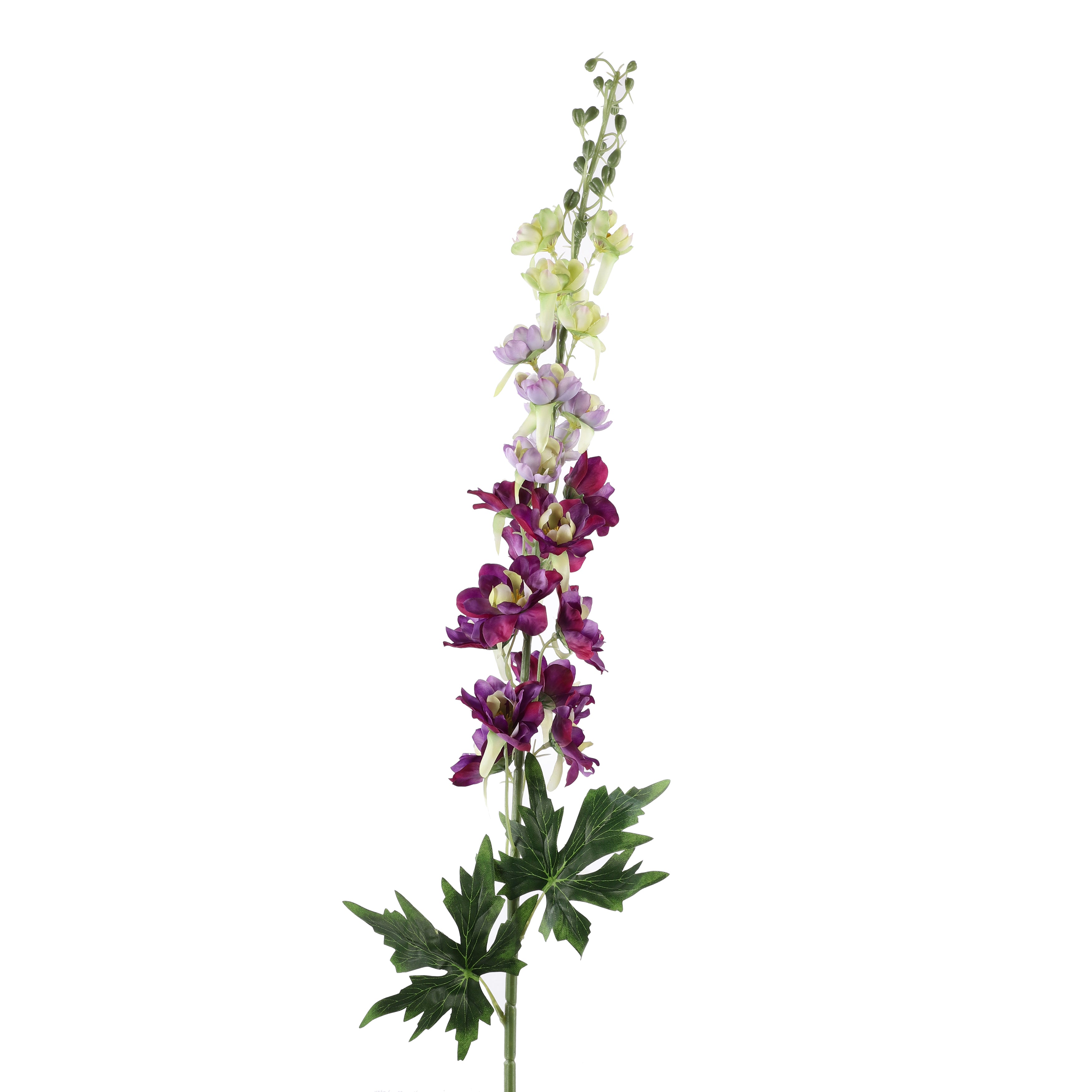 Faux Dual Shade Purple Delphinium Stick (Single)