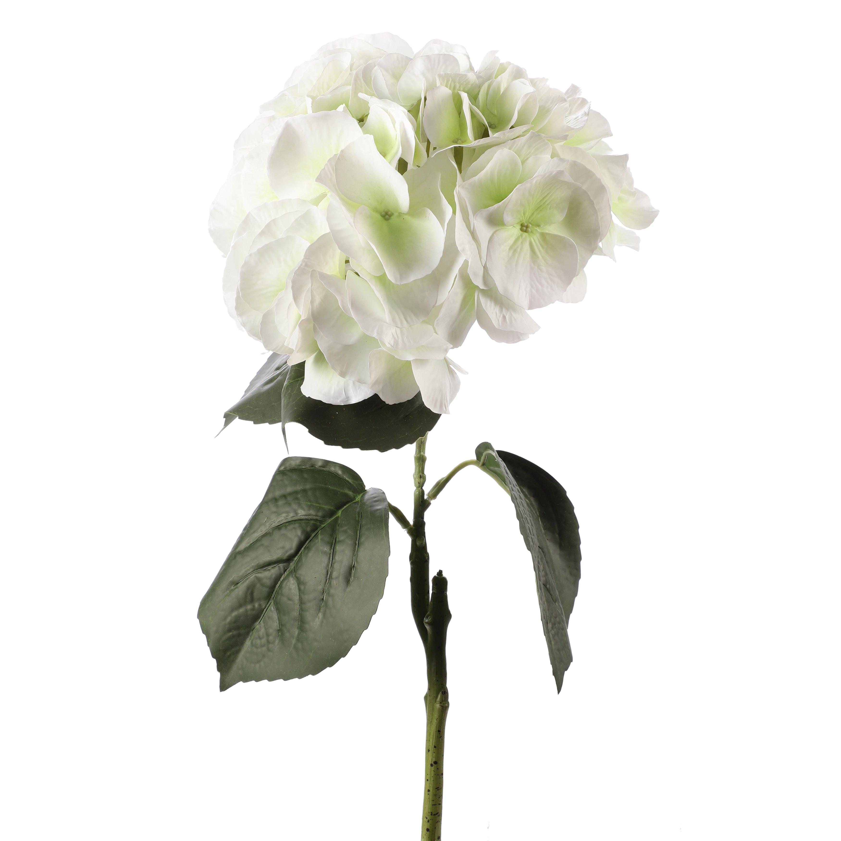 Faux White Hydrangea Stick (Single)