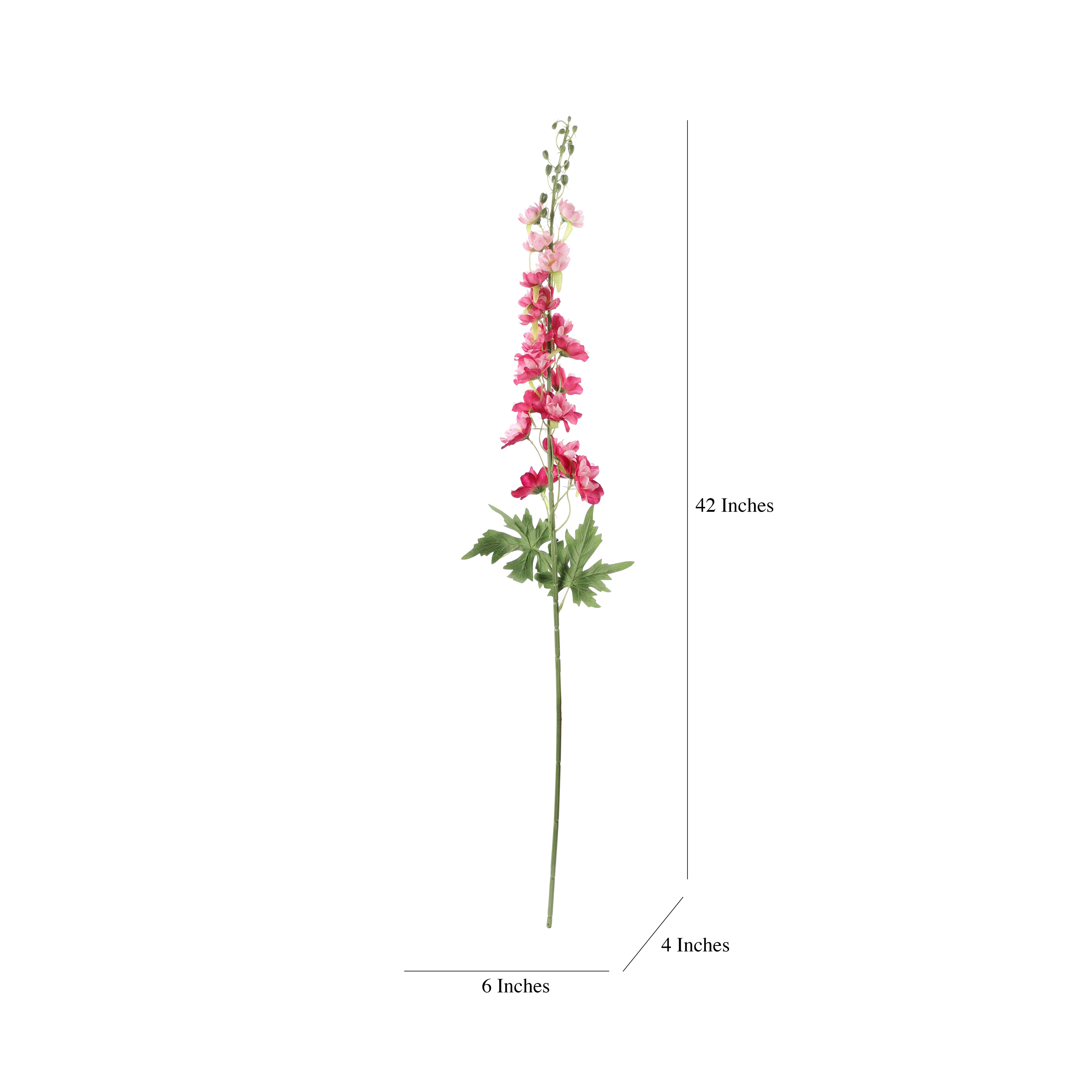 Faux Dual Shade Pink Delphinium Stick (Single)