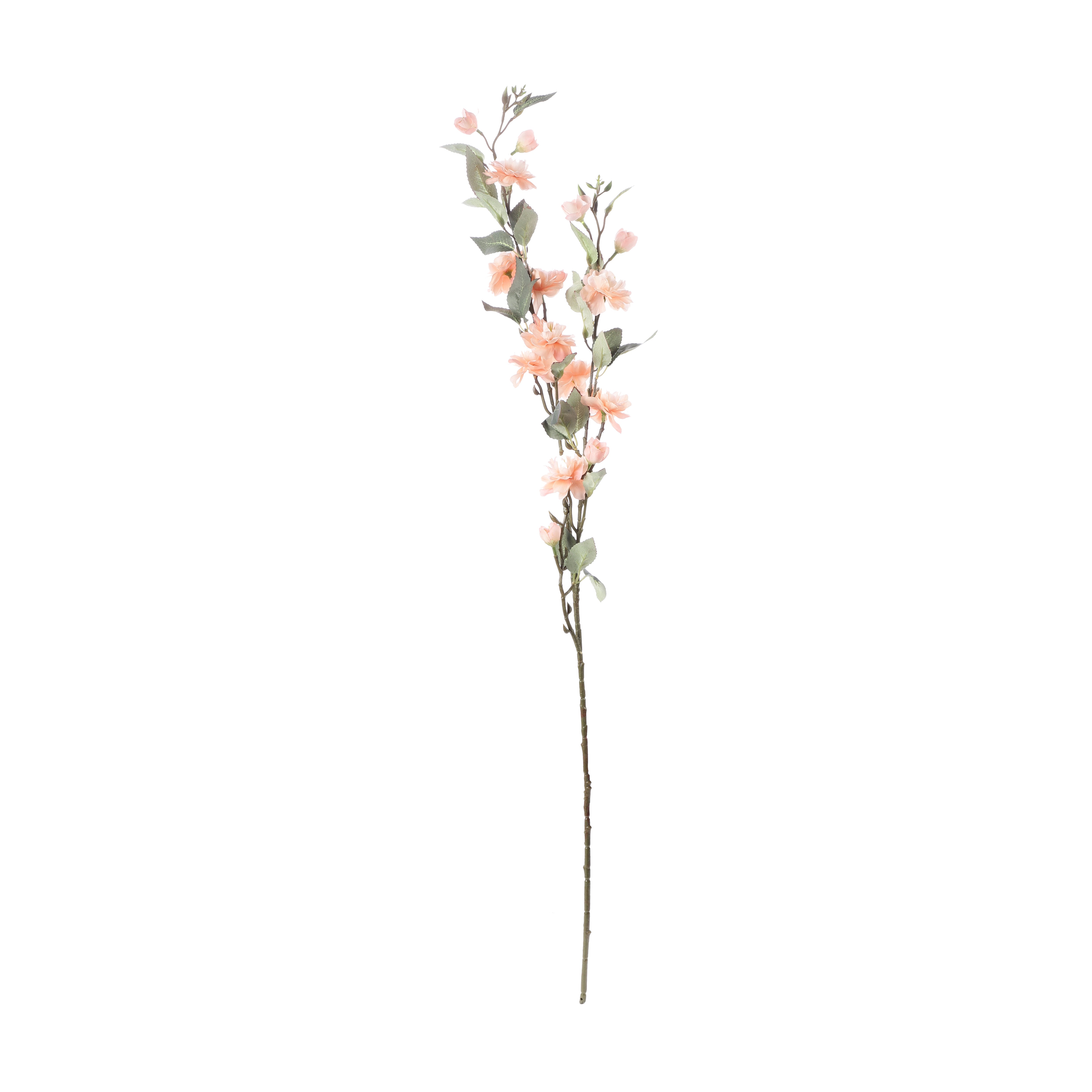 Faux Peach Cherry Blossom Stick (Single)