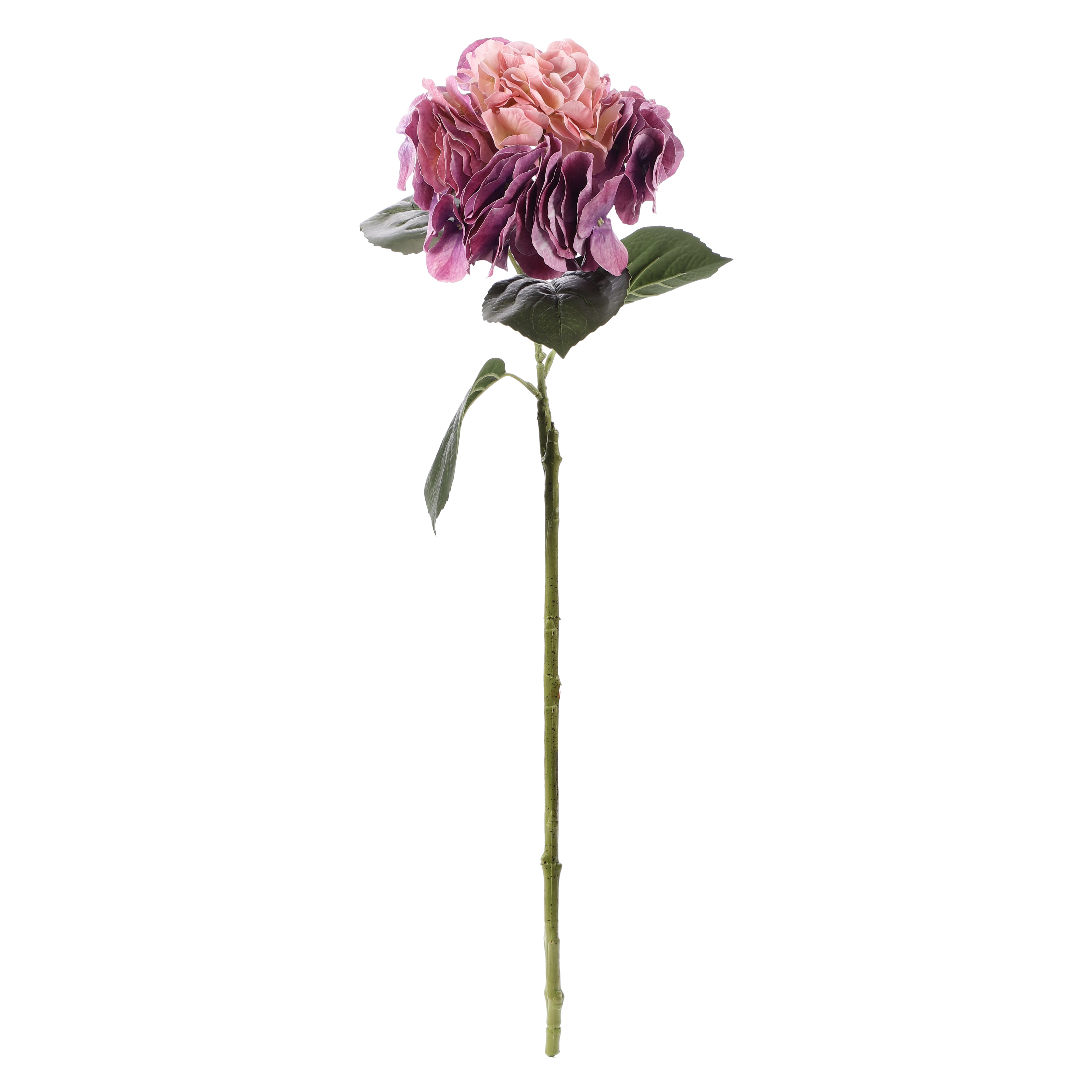 Faux Dual Shade Muave Hydrangea Stick (Single)