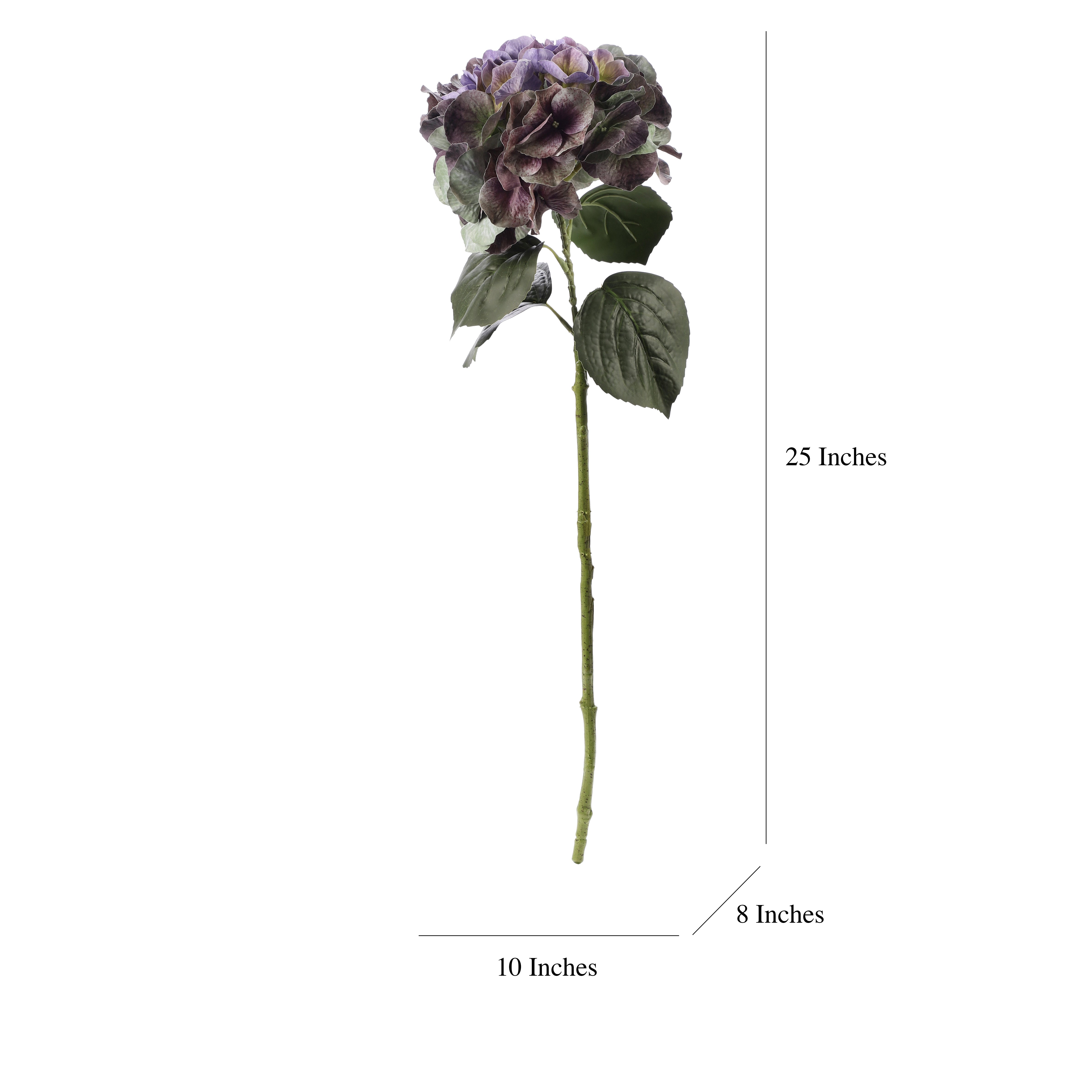 Faux Dual Shade Purple Hydrangea Stick (Single)