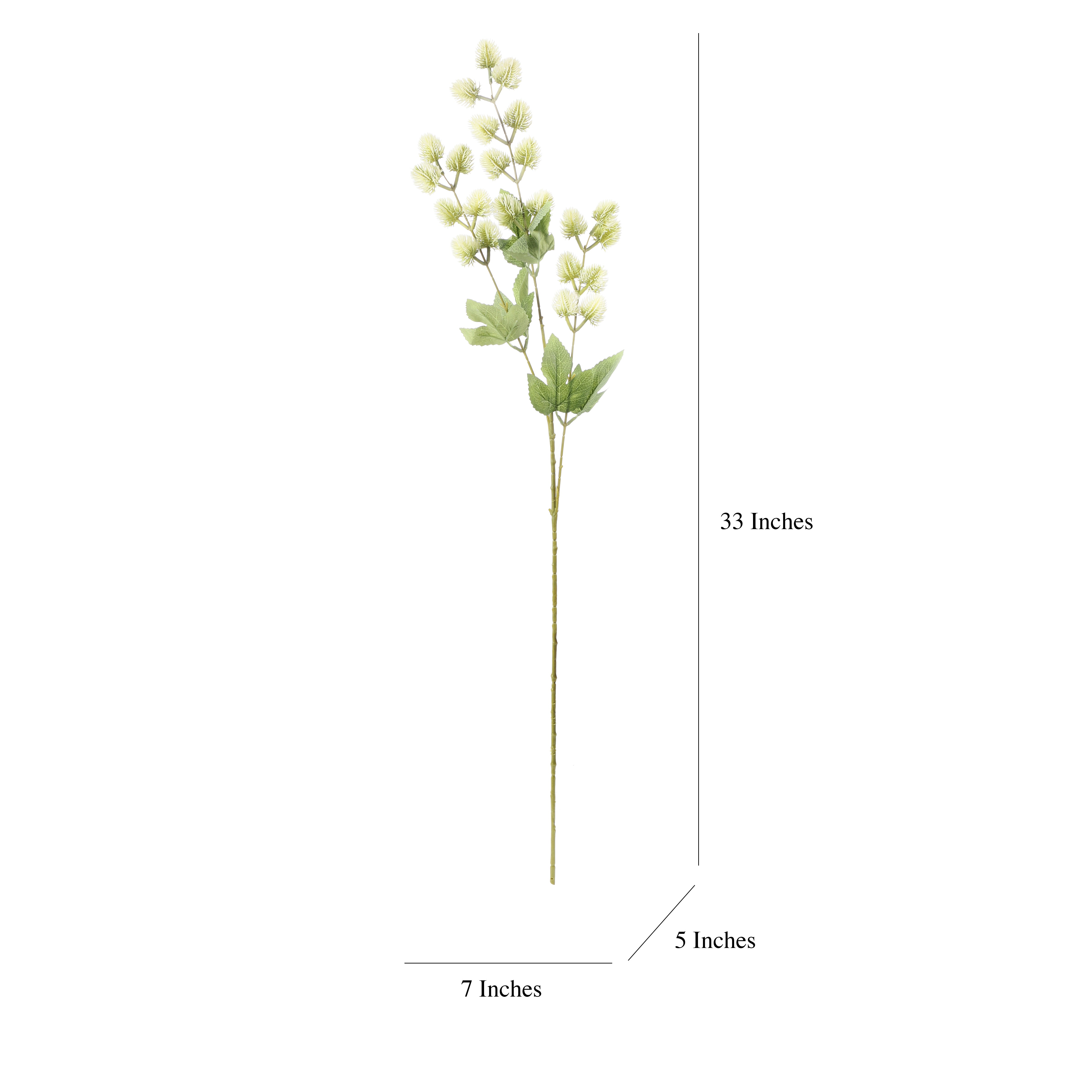 Faux Pale Green Eucalyptus Stem With Buds (Single)