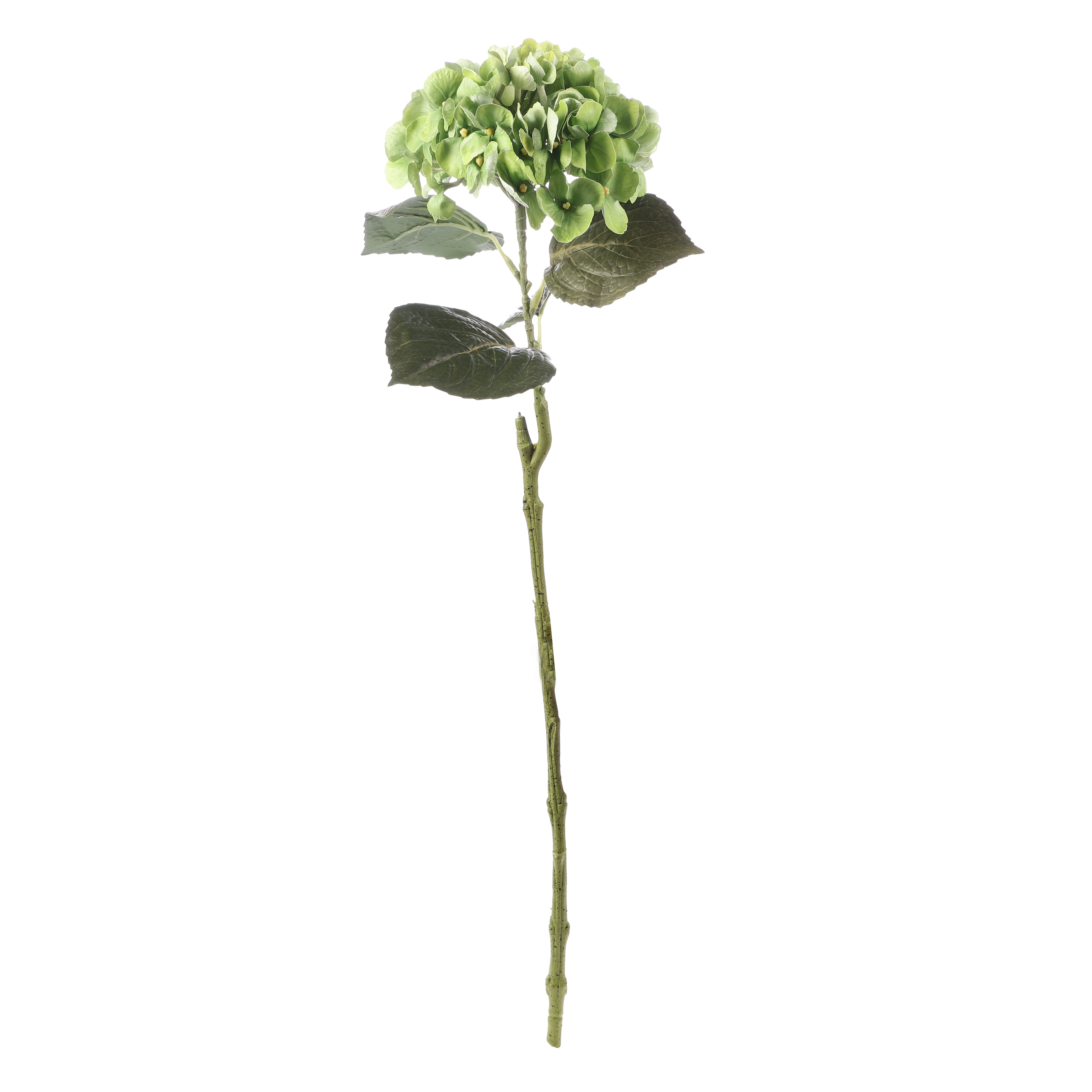 Faux Green Hydrangea Stick (Single)
