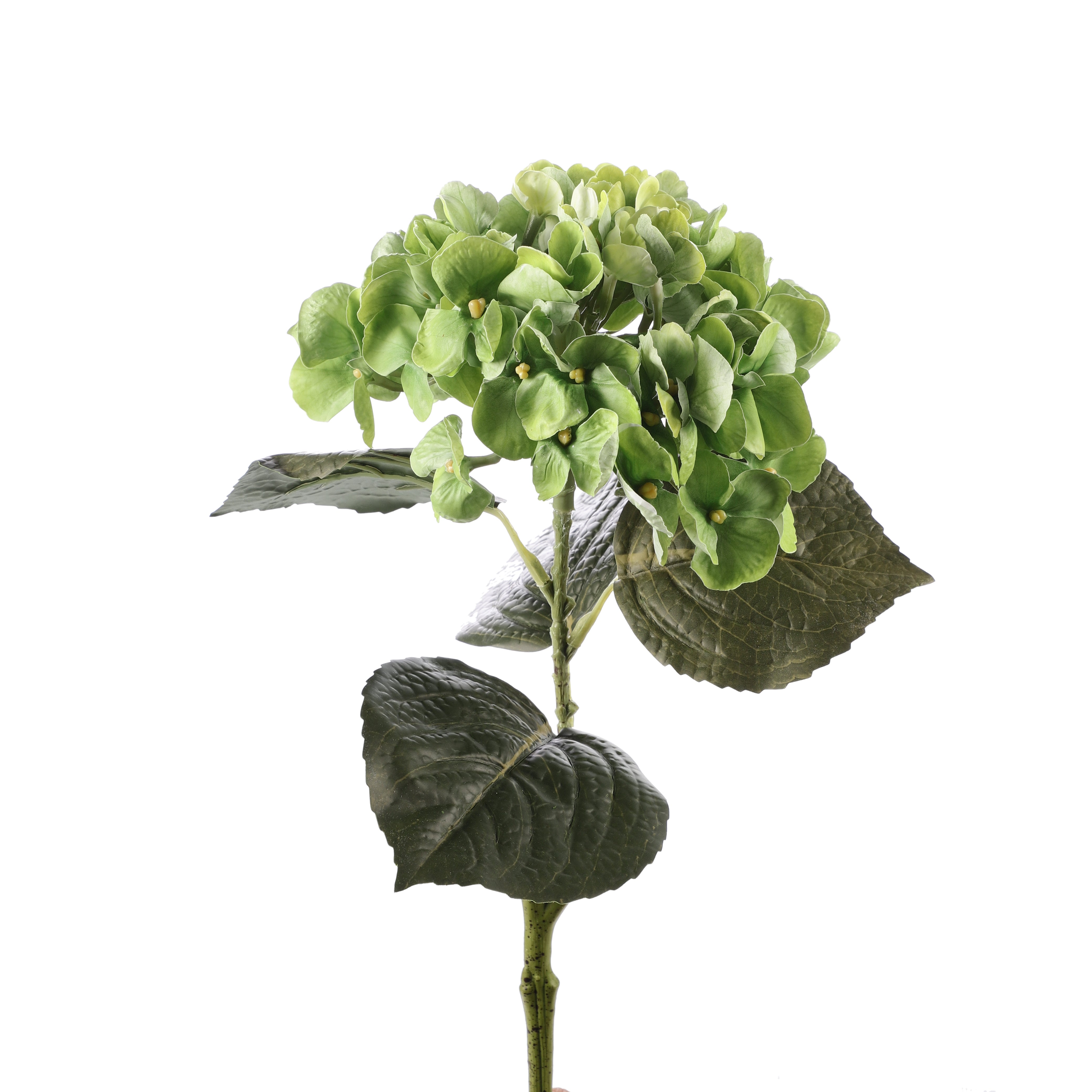 Faux Green Hydrangea Stick (Single)
