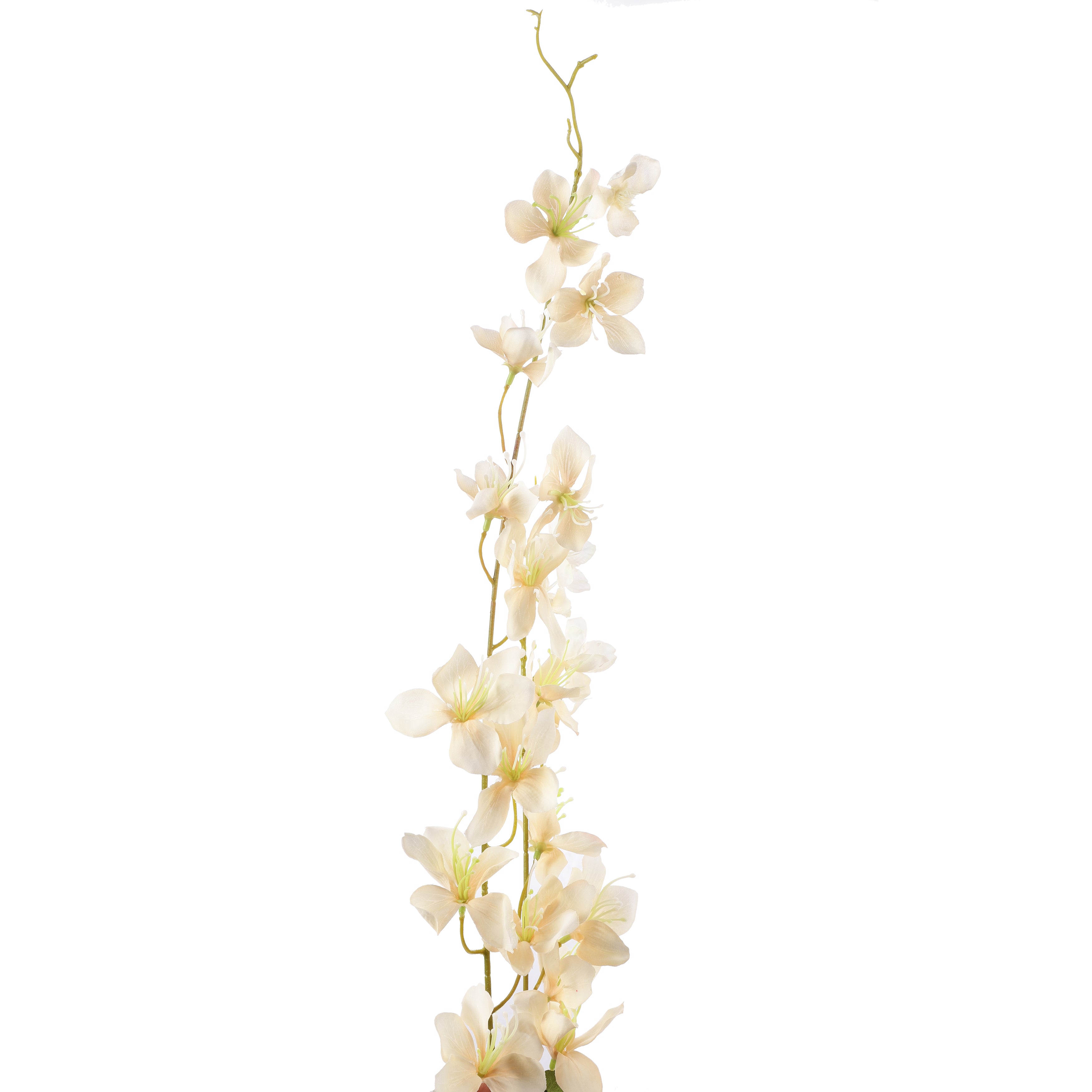 Faux Cream Wisteria Flower Stem (Single)