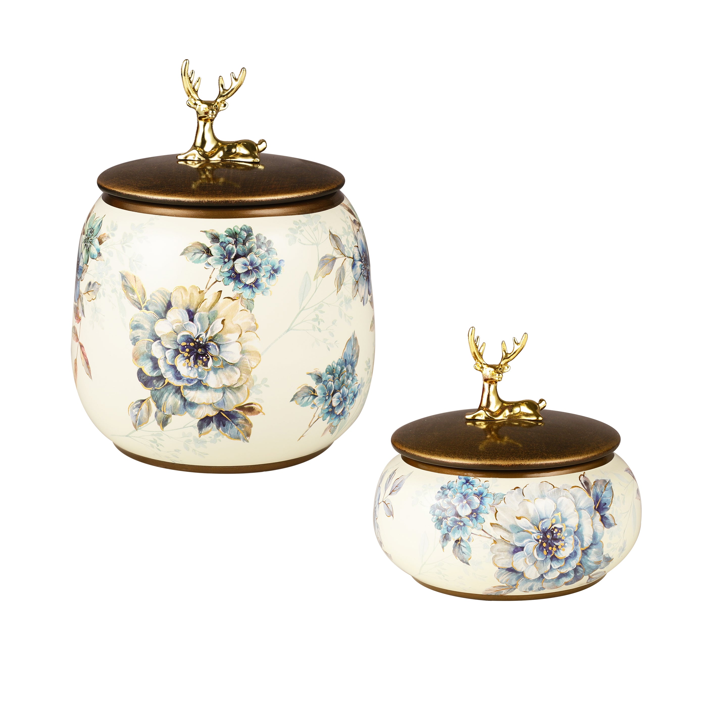 Camellia Ceramic Jars With Lid (Single)