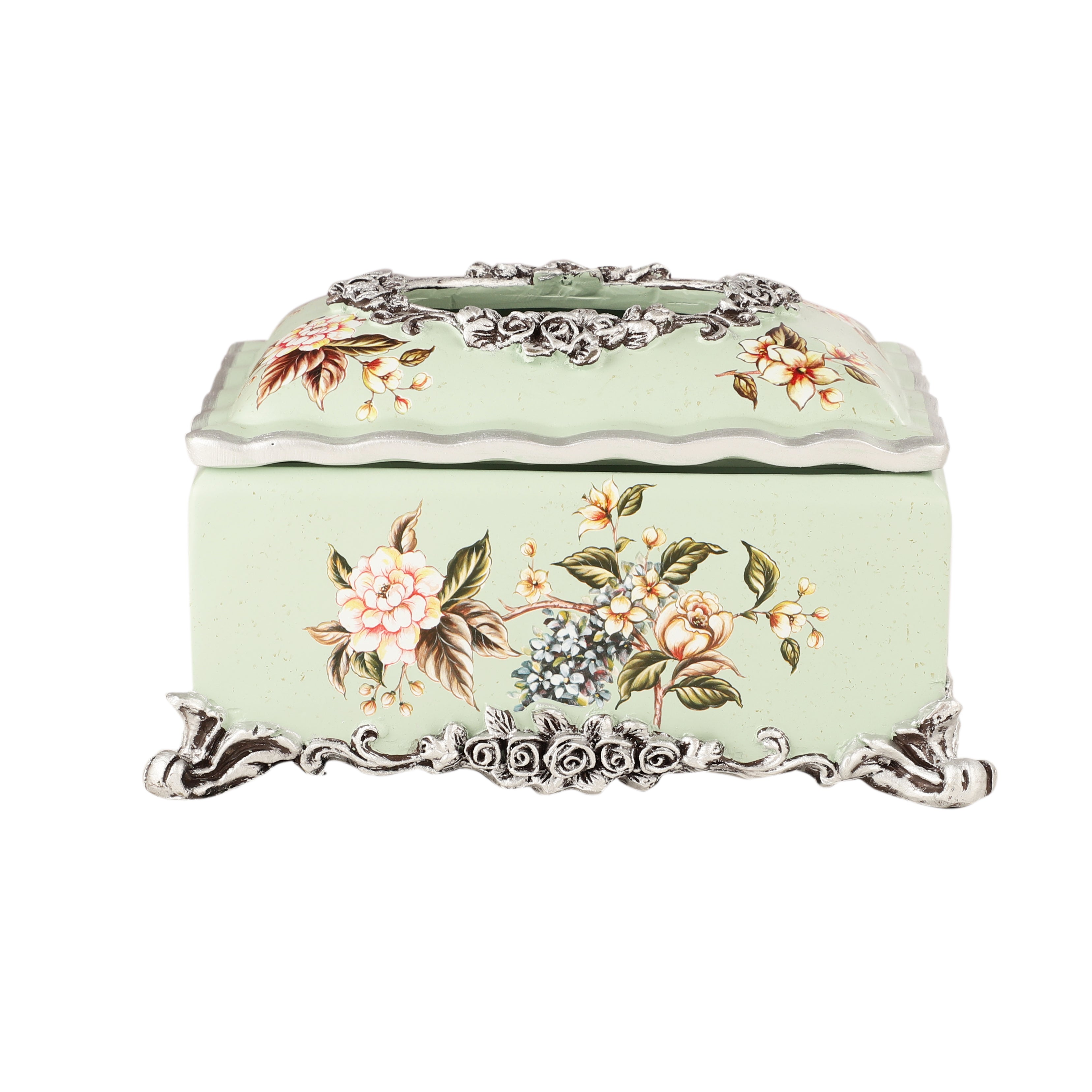 Gardenia Green Tissue Holder