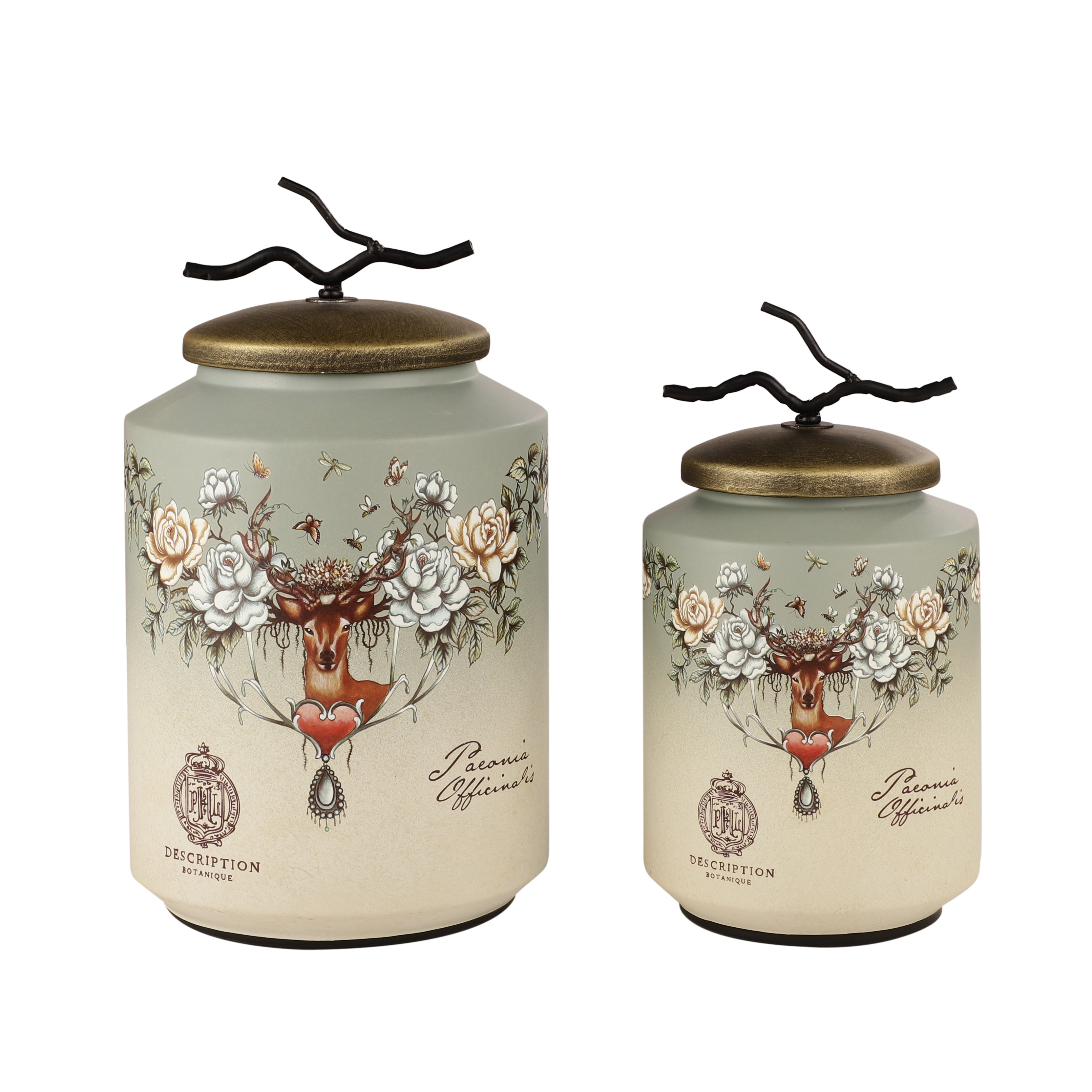 Midnight Stag Cylindrical Jar (Single)